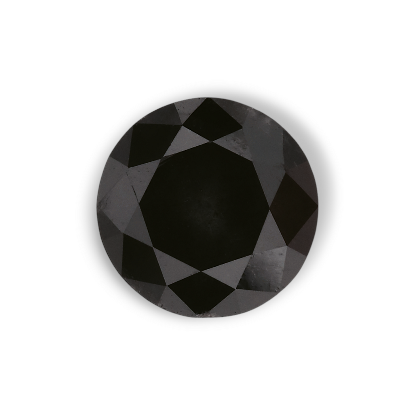1,43 Karat natürlicher schwarzer runder Diamant (GIA)