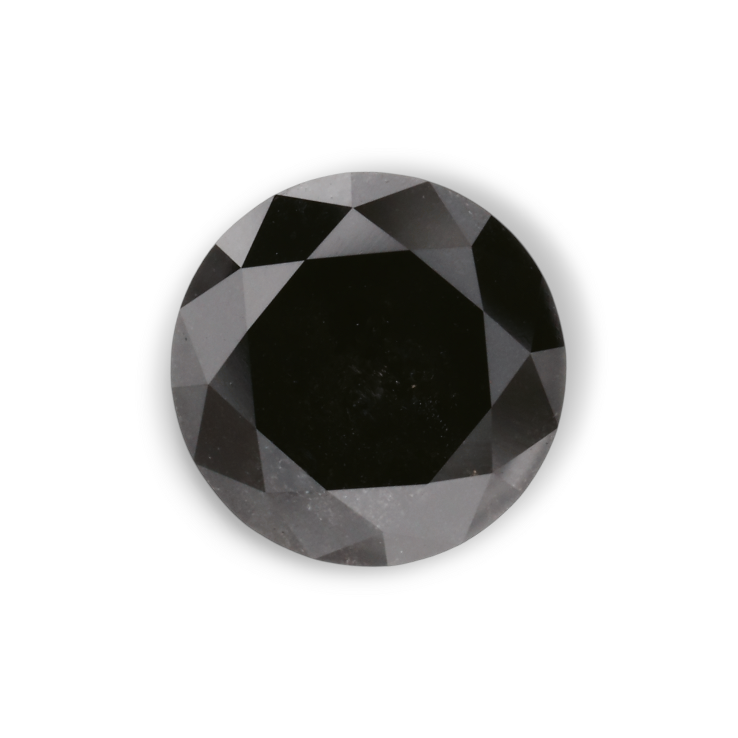 1,71 Karat Natürlicher Schwarzer Runder Diamant GIA