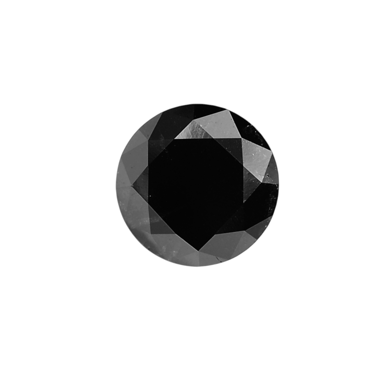2,05 Karat natürlicher schwarzer runder Diamant (GIA)