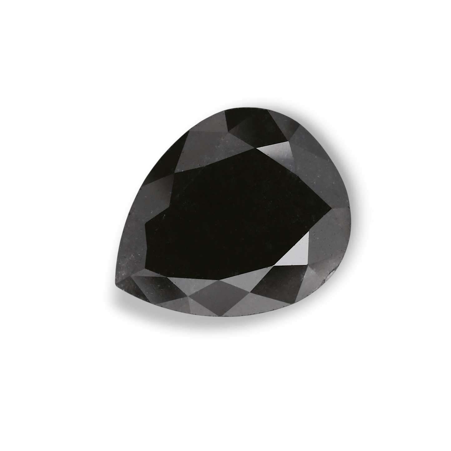 3,55 Karat natürlicher schwarzer Birnendiamant (GIA-geprüft)