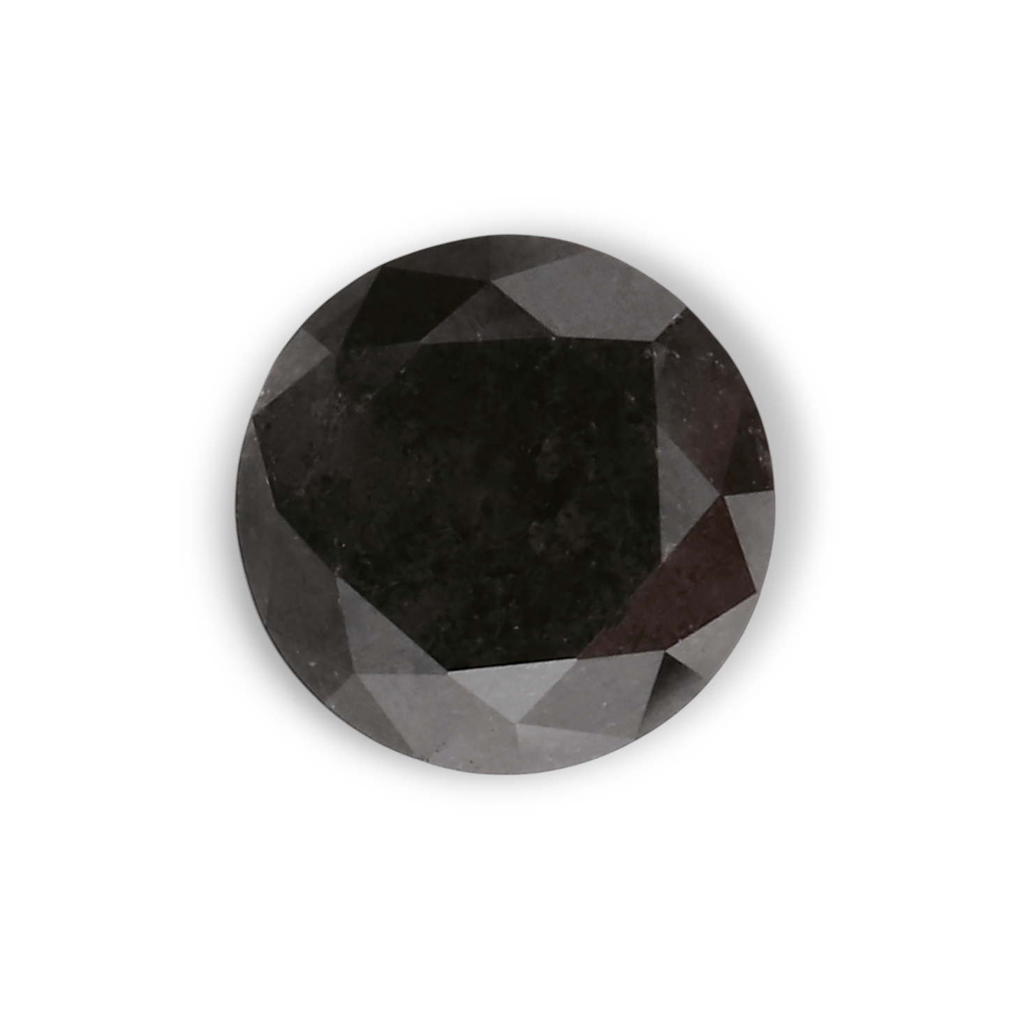 0,53 Karat Natürlicher Schwarzer Runder Diamant GIA