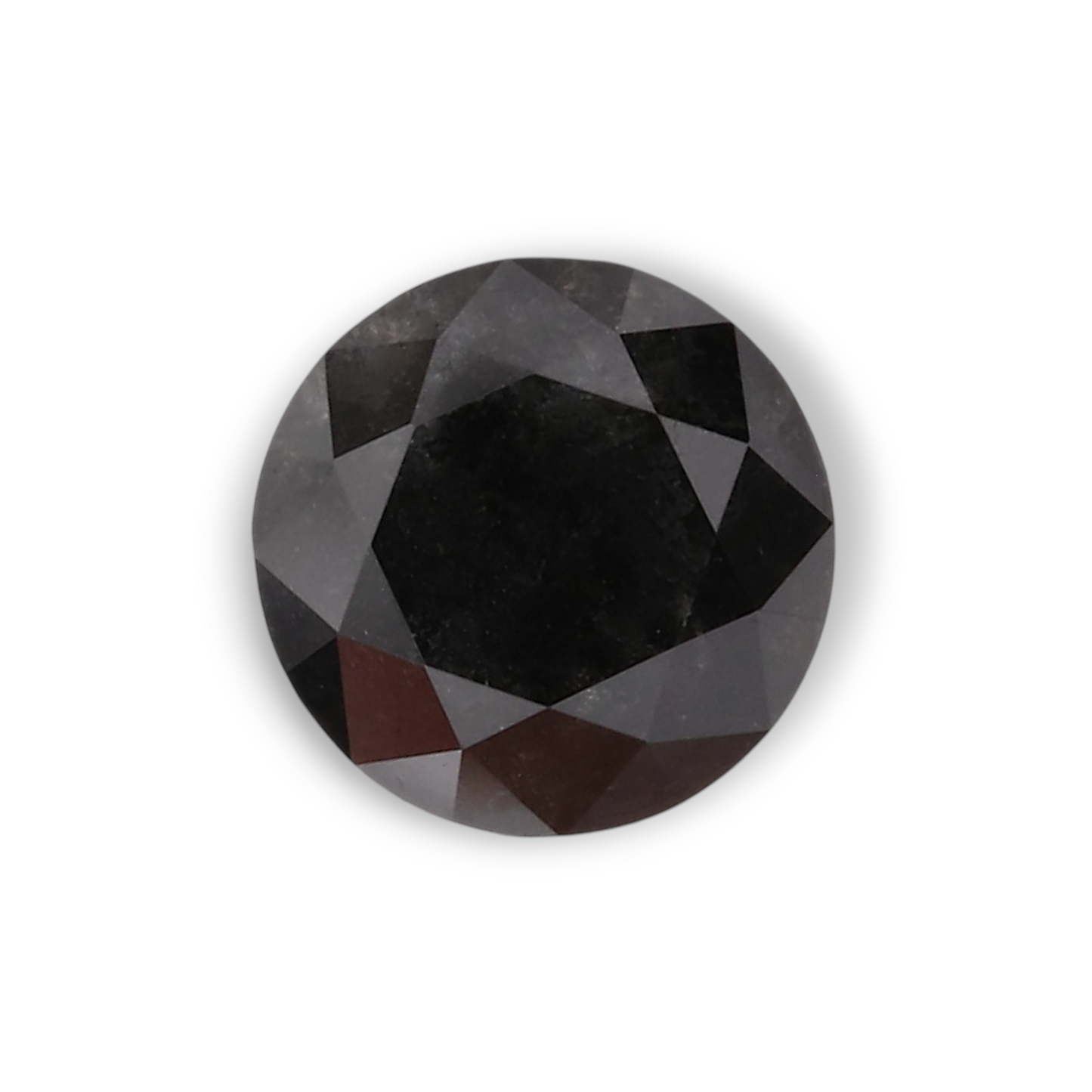 0,61 Karat Natürlicher Schwarzer Runder Diamant GIA