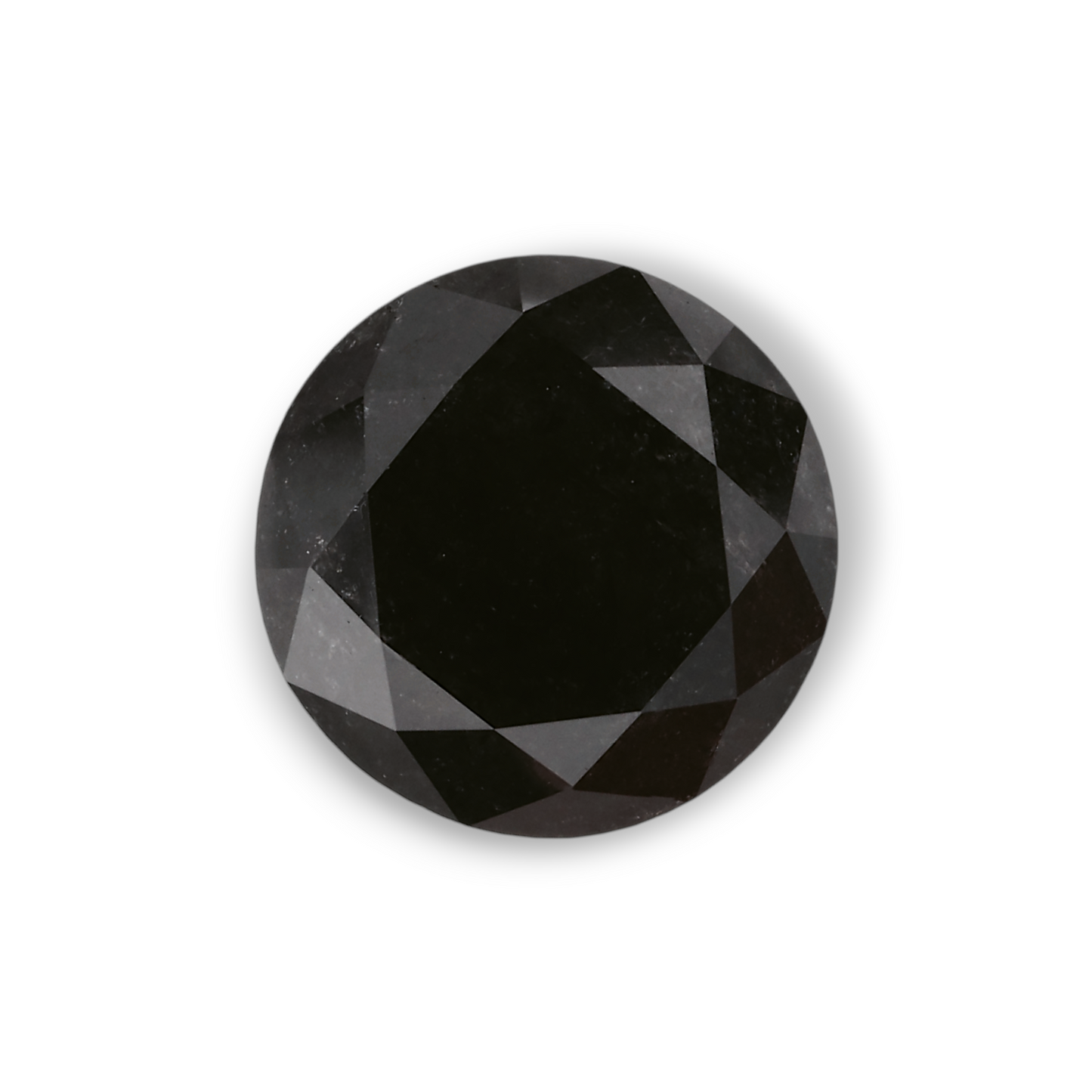 2,46 Karat Natürlicher Schwarzer Runder Diamant GIA