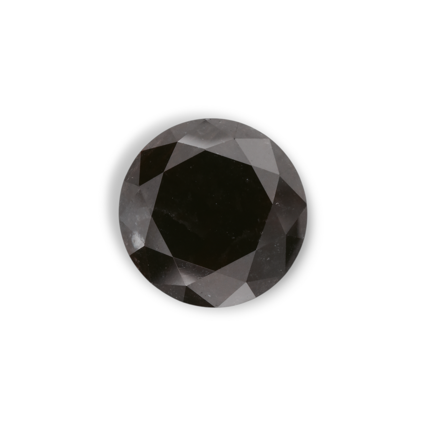 4,65 Karat natürlicher schwarzer runder Diamant (GIA)