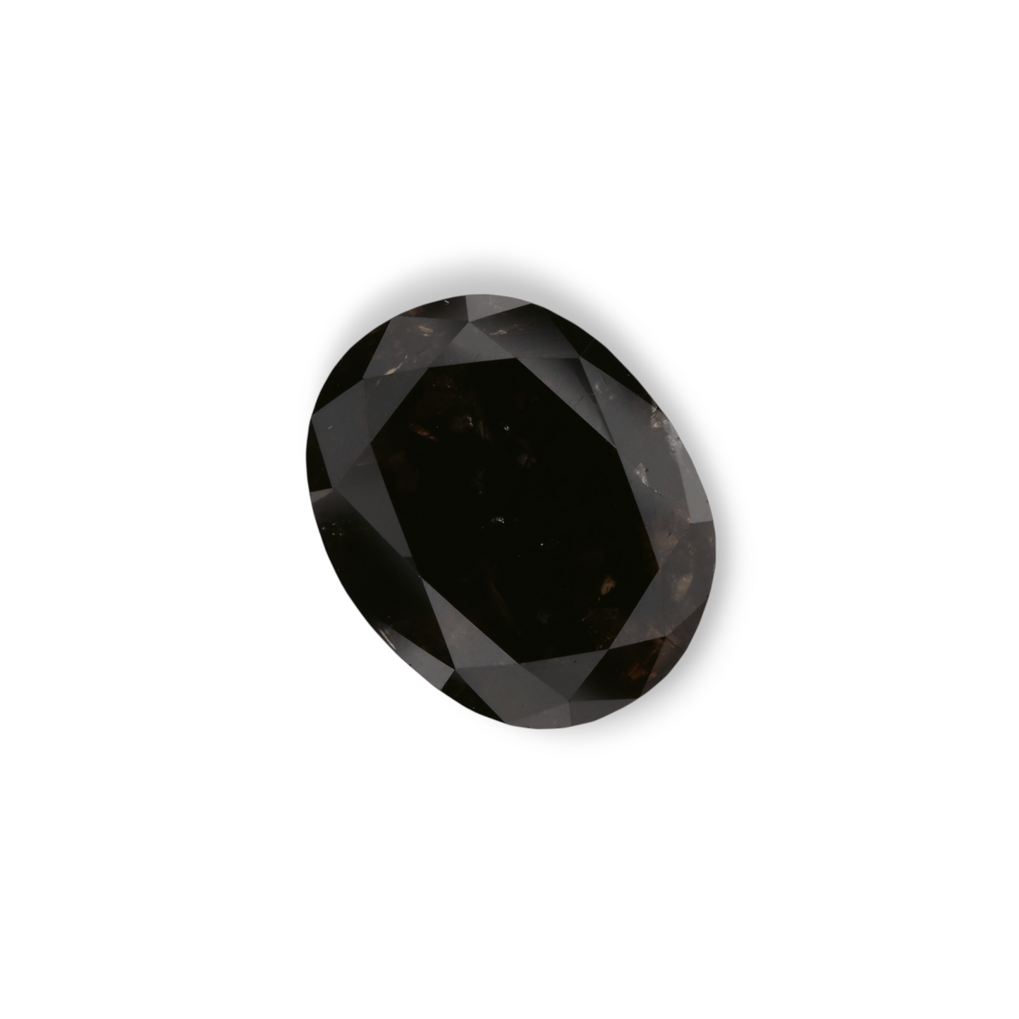 4,37 Karat natürlicher, dunkelbrauner, ovaler Diamant (GIA-geprüft)