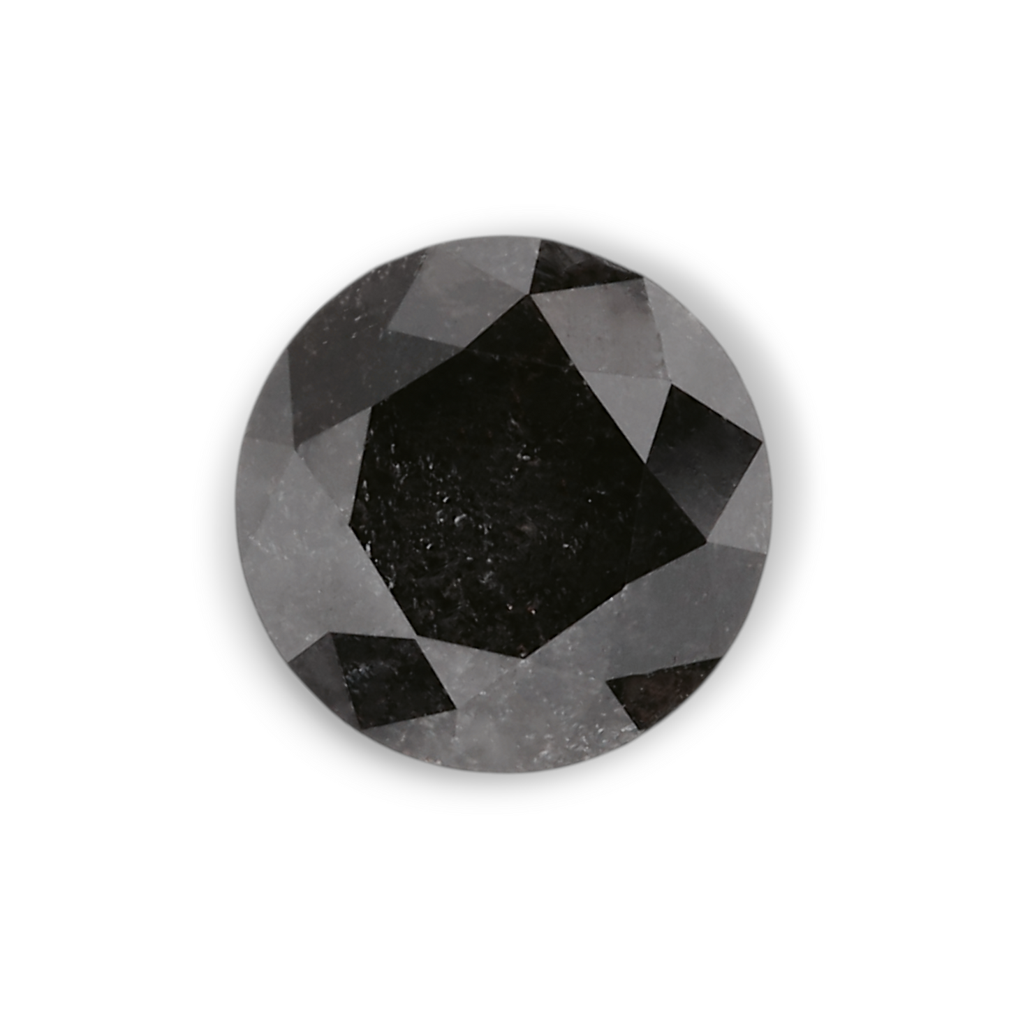 0,96 Karat Natürlicher Schwarzer Runder Diamant GIA