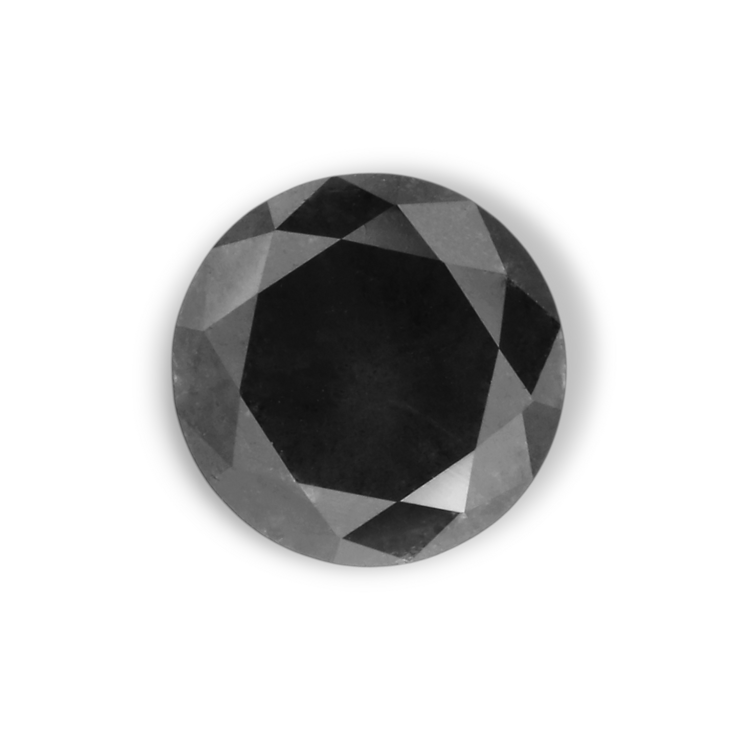 0,95 Karat natürlicher schwarzer runder Diamant (GIA)