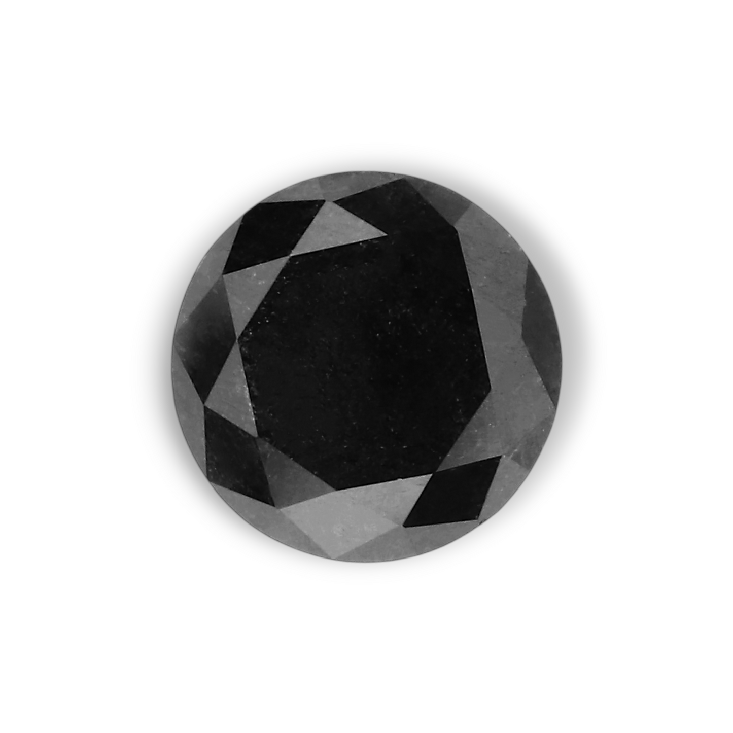 0,95 Karat natürlicher schwarzer runder Diamant (GIA)