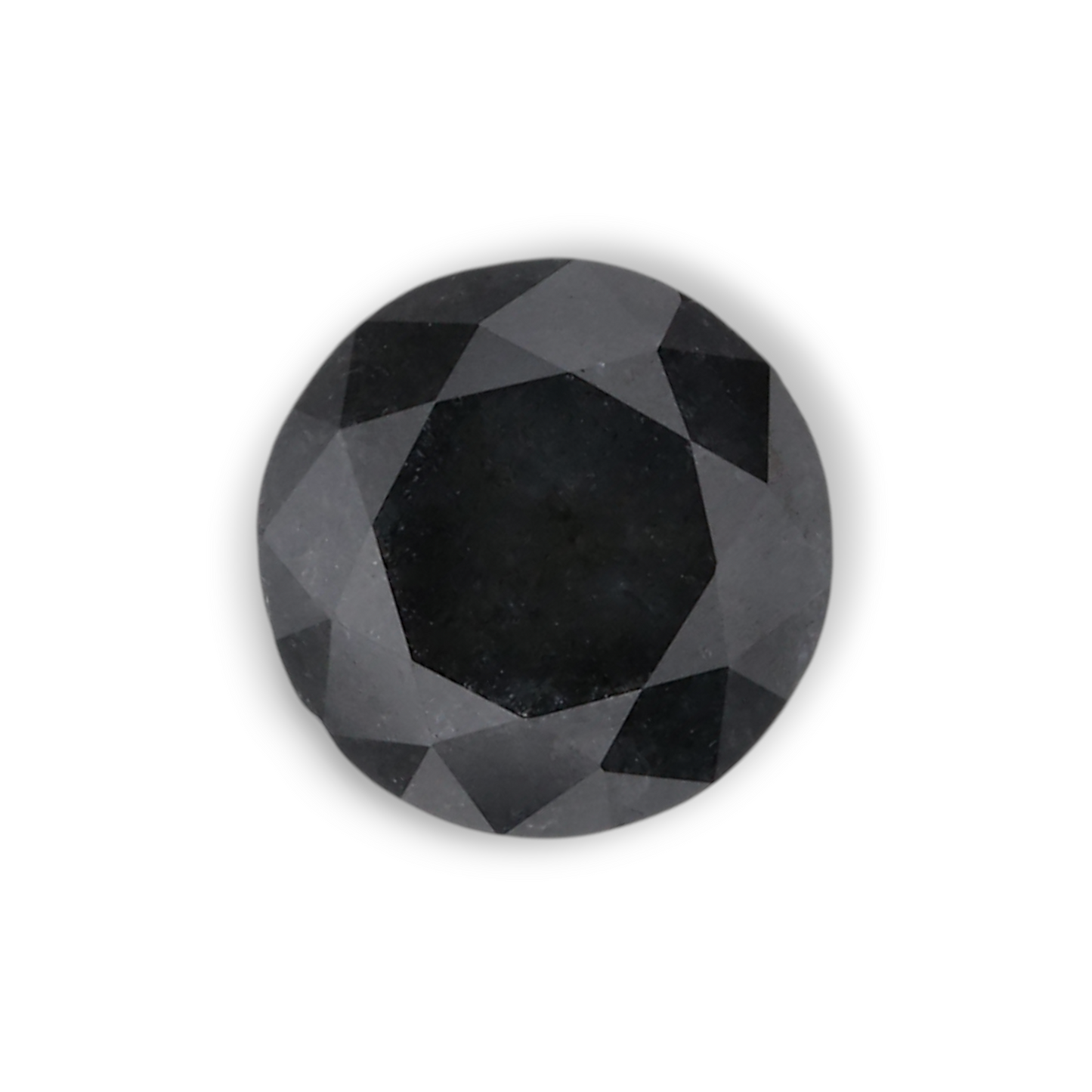 0,86 Karat Natürlicher Schwarzer Runder Diamant GIA