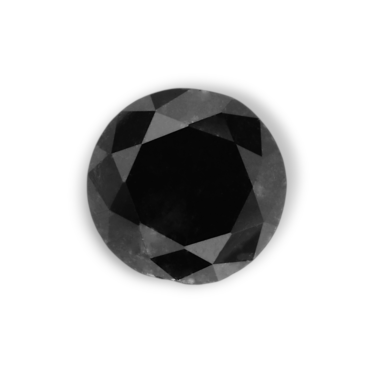 0,88 Karat natürlicher schwarzer runder Diamant (GIA)