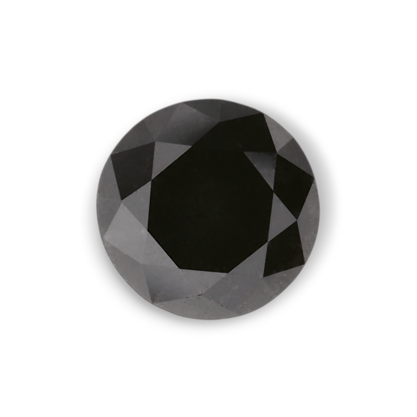 0,99 Karat Natürlicher Schwarzer Runder Diamant GIA