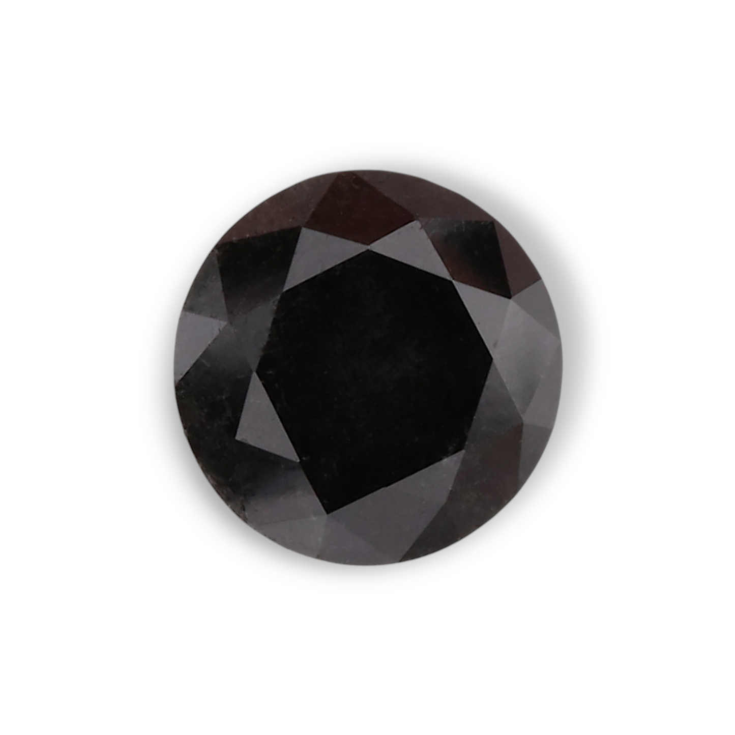0,62 Karat Natürlicher Schwarzer Runder Diamant GIA