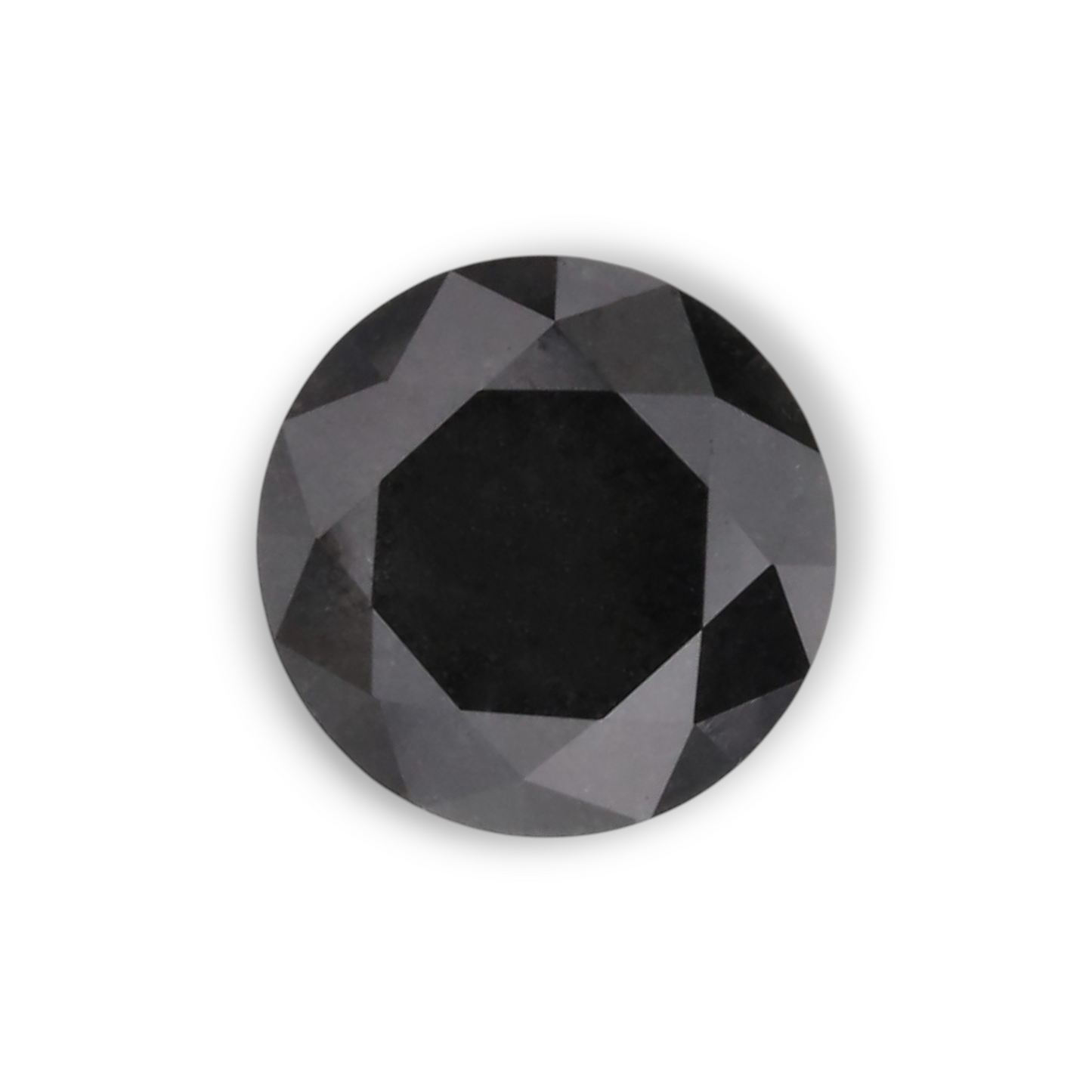 0,6 Karat natürlicher schwarzer runder Diamant (GIA)