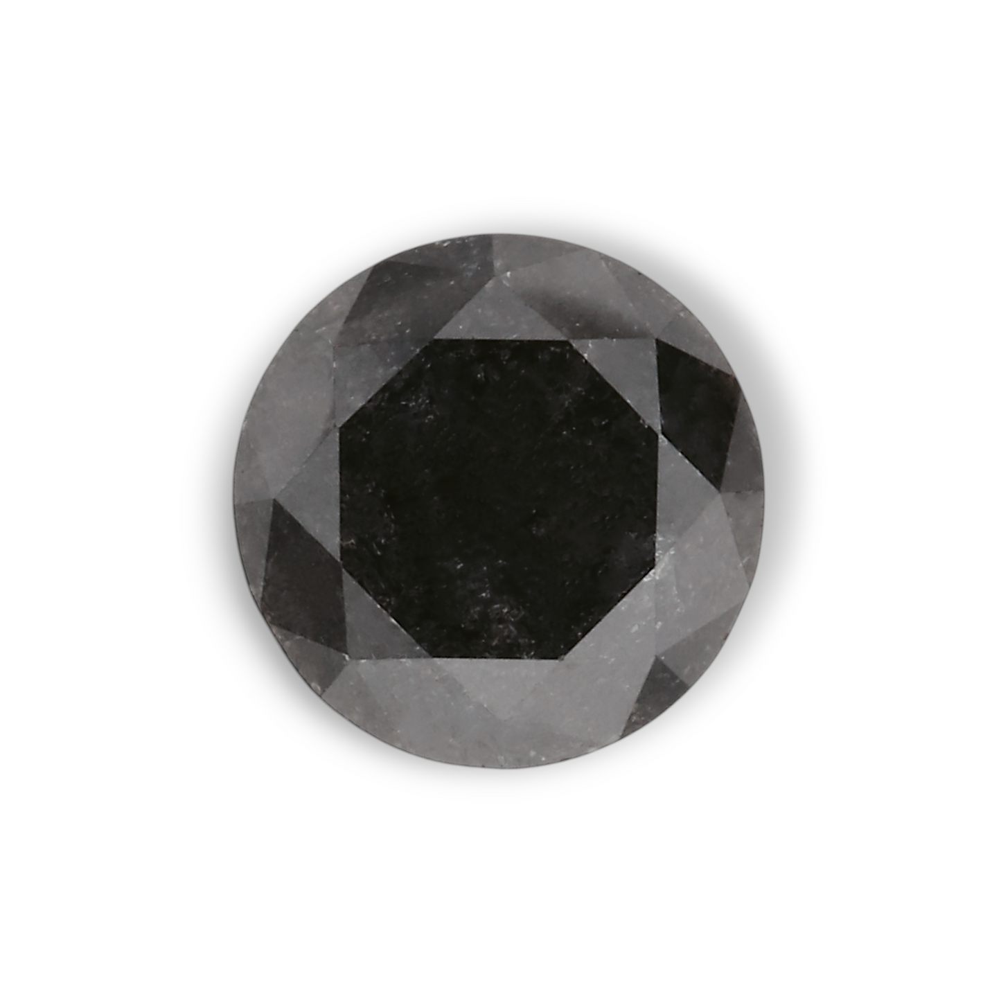 0,92 Karat Natürlicher Schwarzer Runder Diamant GIA