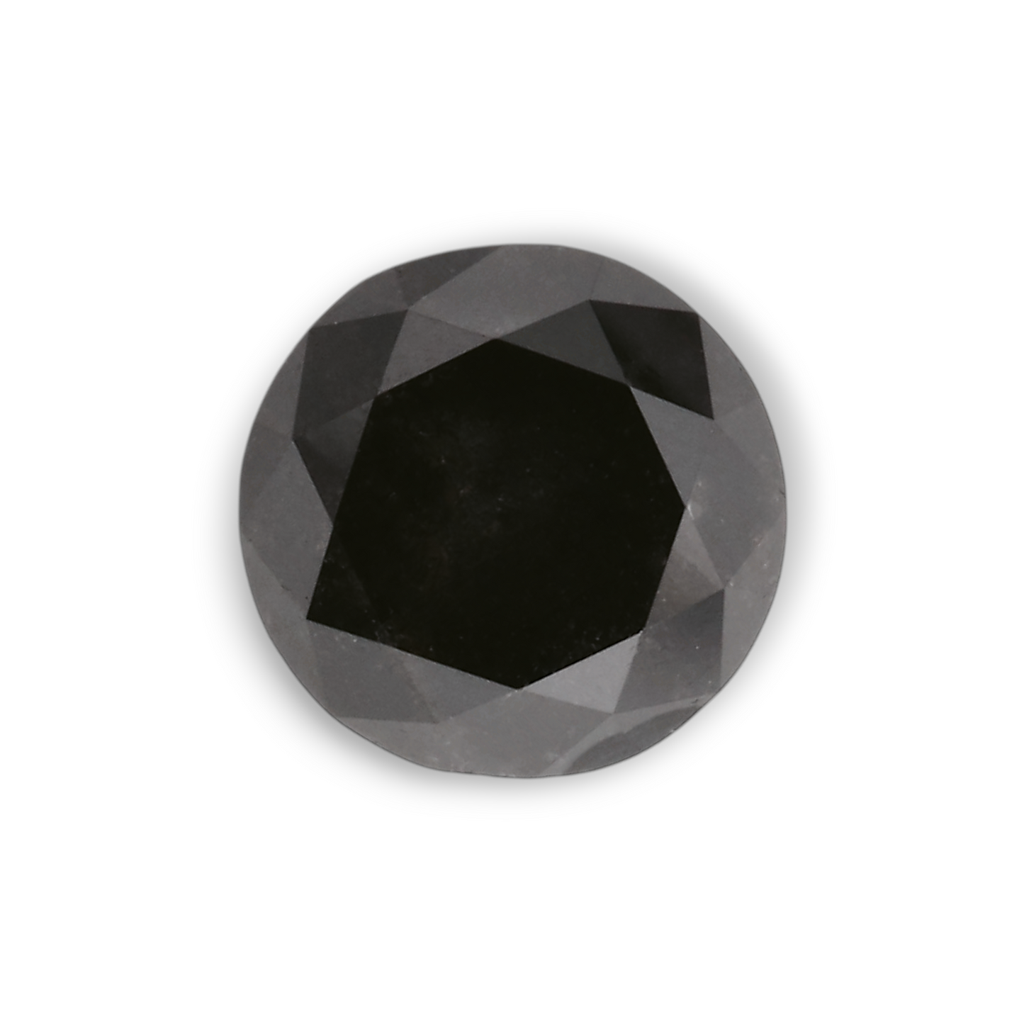 0,98 Karat Natürlicher Schwarzer Runder Diamant GIA