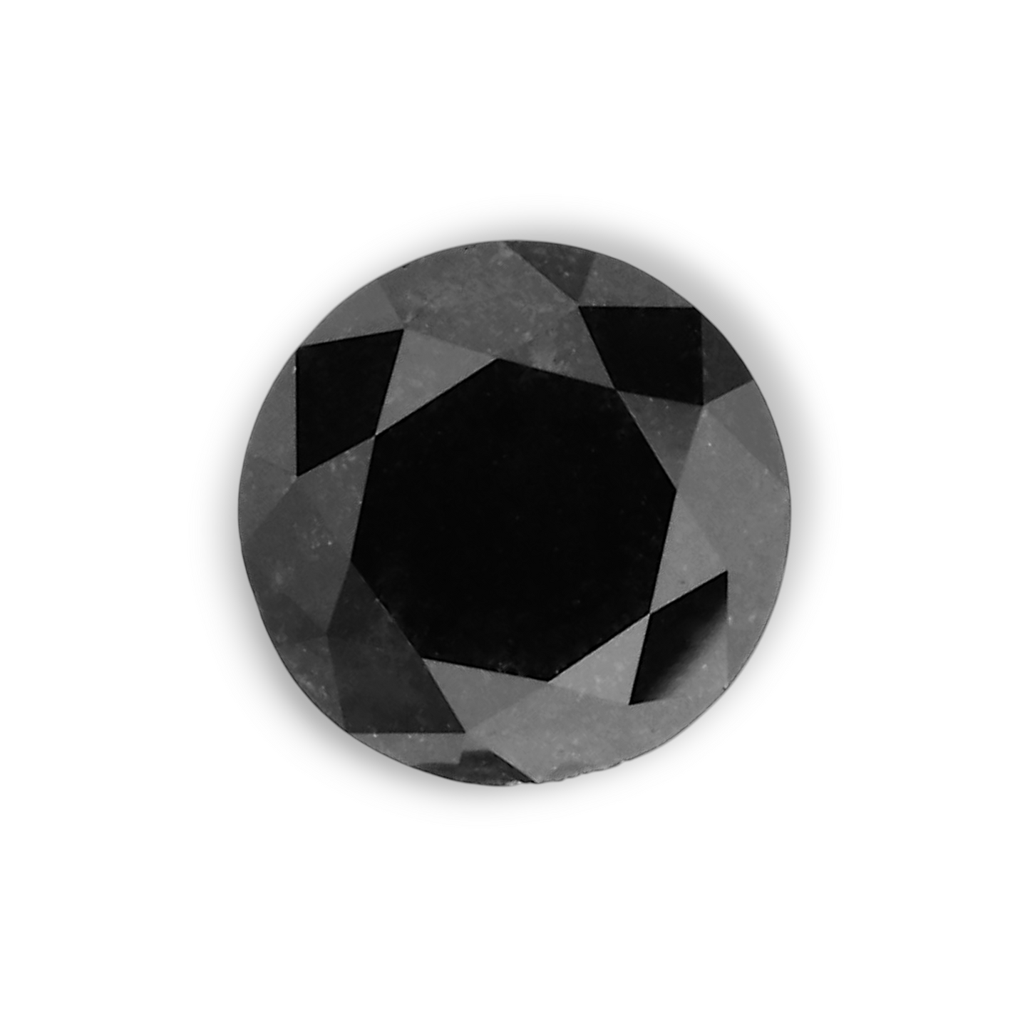 0,64 Karat natürlicher schwarzer runder Diamant (GIA)