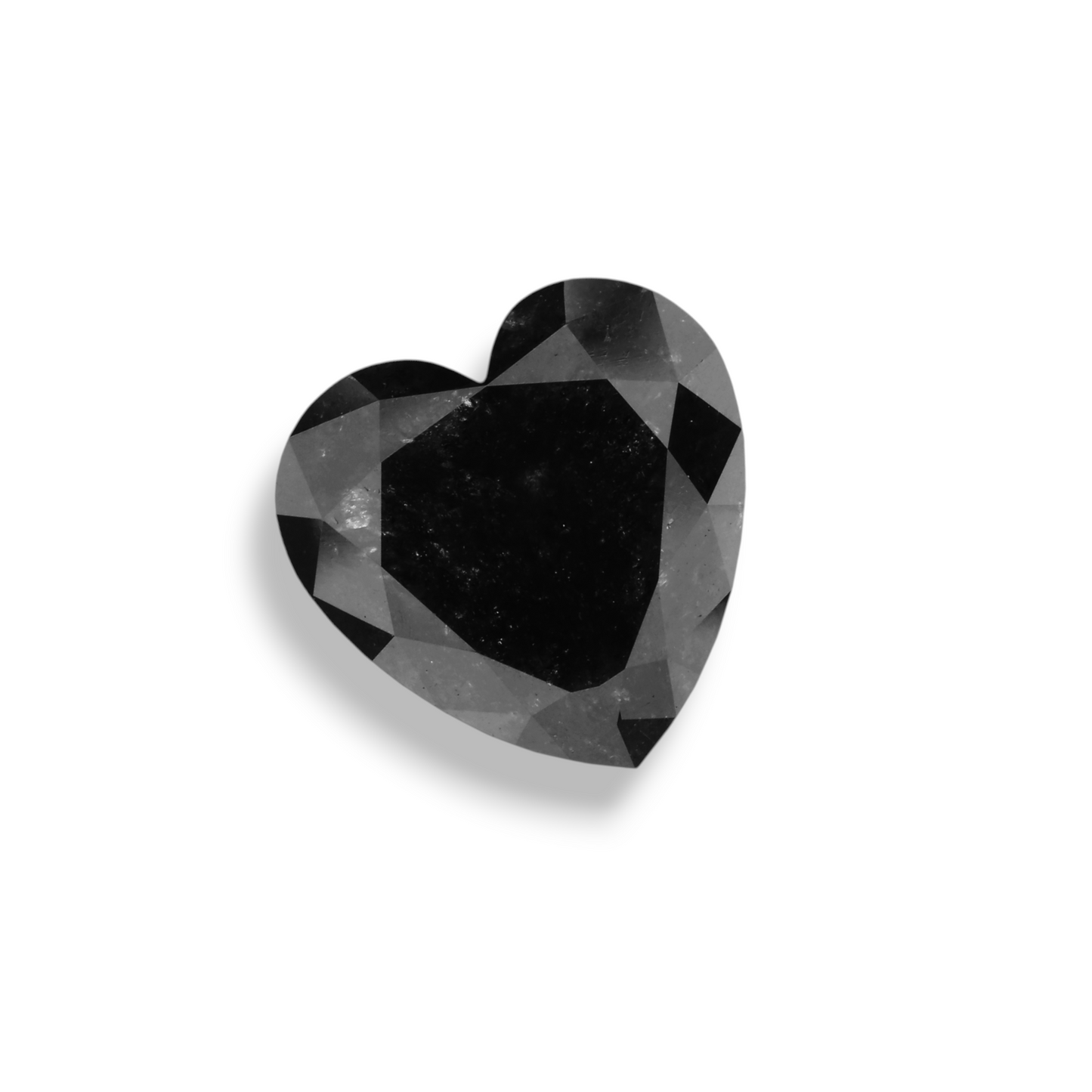 4.03 Carat Natural Black Heart Diamond GIA