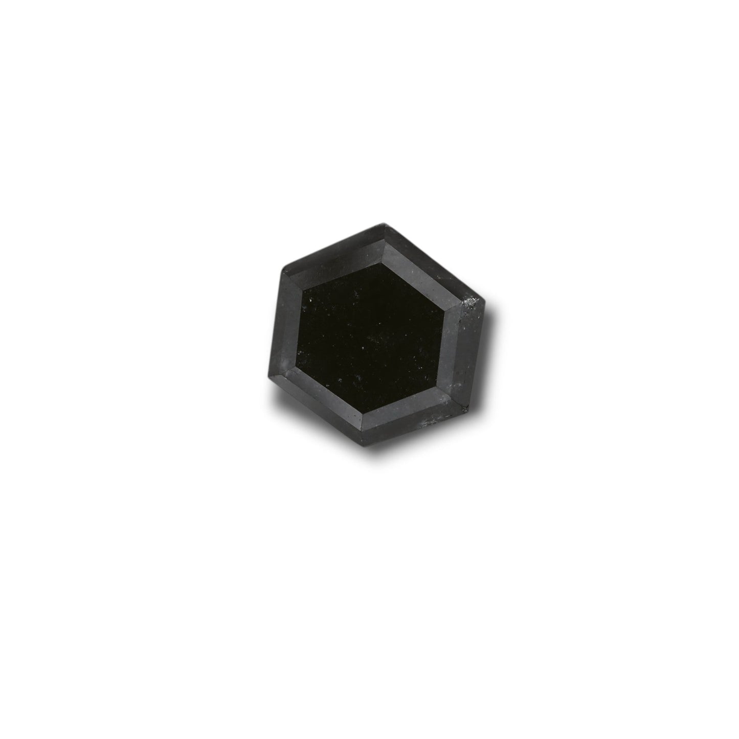 2,75 Karat natürlicher schwarzer hexagonaler Diamant (GIA-geprüft)