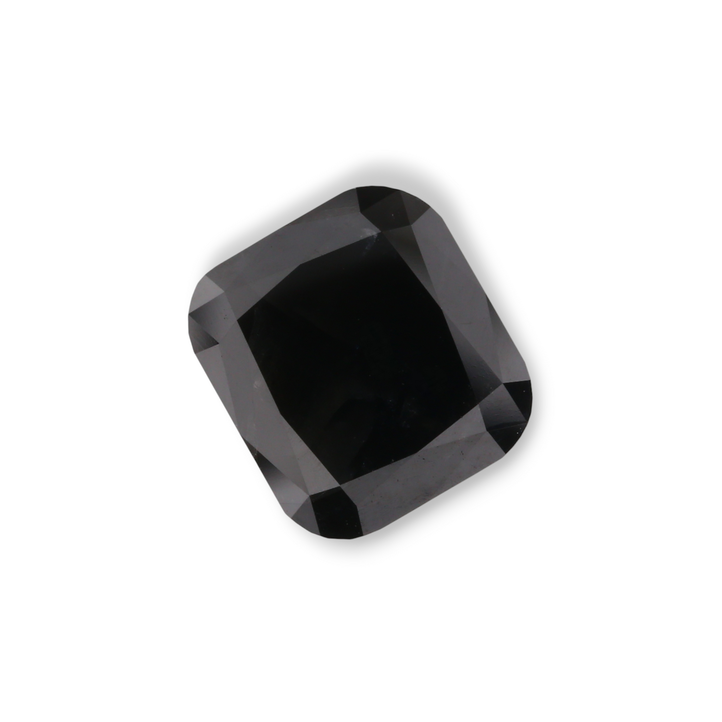 3,16 Karat Natürlicher Schwarzer Kissen-Diamant GIA