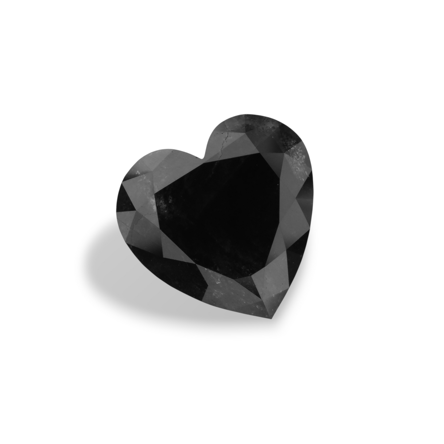 4,33 Karat Natürlicher Schwarzer Herzdiamant GIA