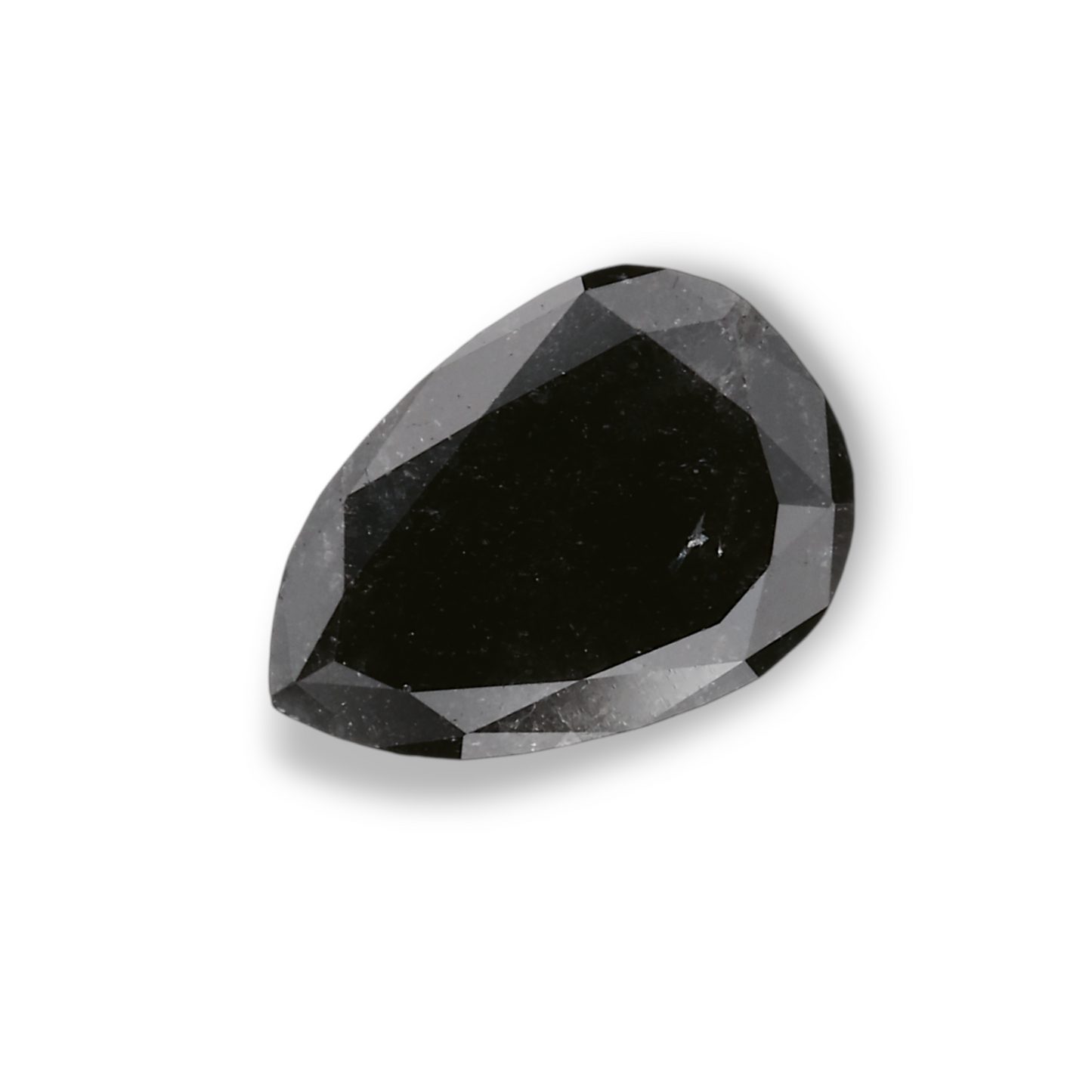 0,8 Karat natürlicher schwarzer Birnendiamant (GIA-geprüft)