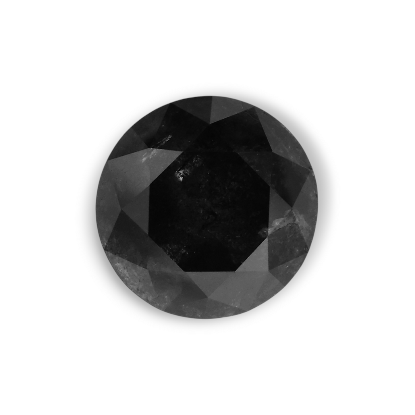 1,4 Karat natürlicher schwarzer runder Diamant (GIA)