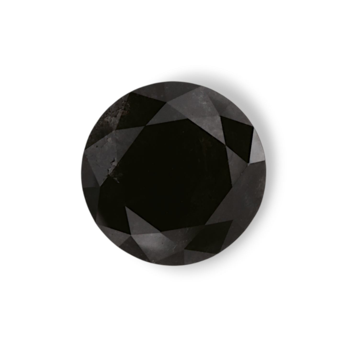 1,77 Karat natürlicher schwarzer runder Diamant (GIA)