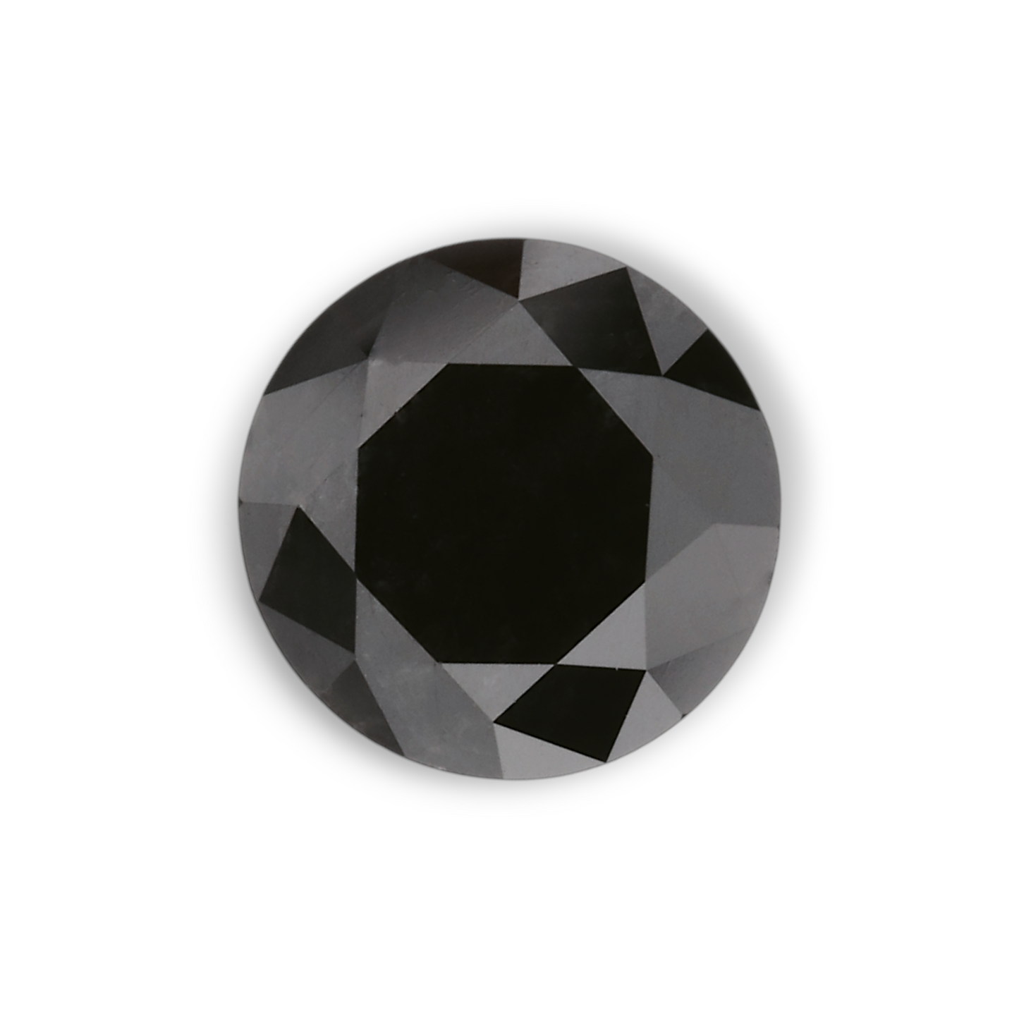 1,03 Karat Natürlicher Schwarzer Runder Diamant GIA