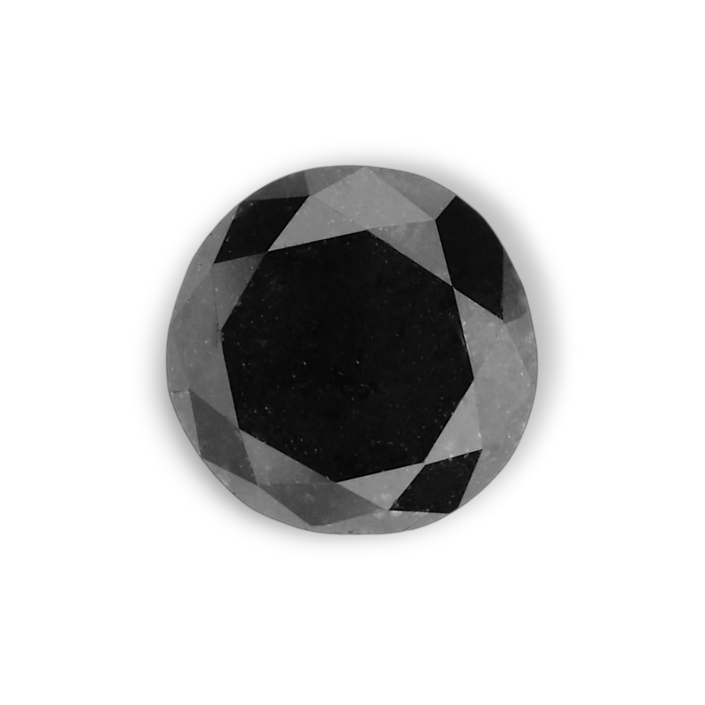 0,95 Karat natürlicher schwarzer runder Diamant (GIA)