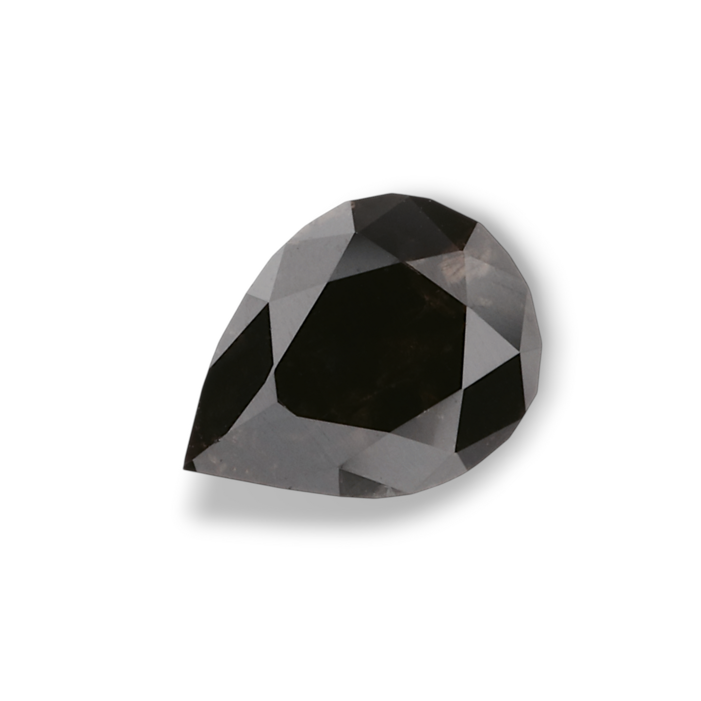 0,90 Karat natürlicher schwarzer Birnendiamant (GIA)