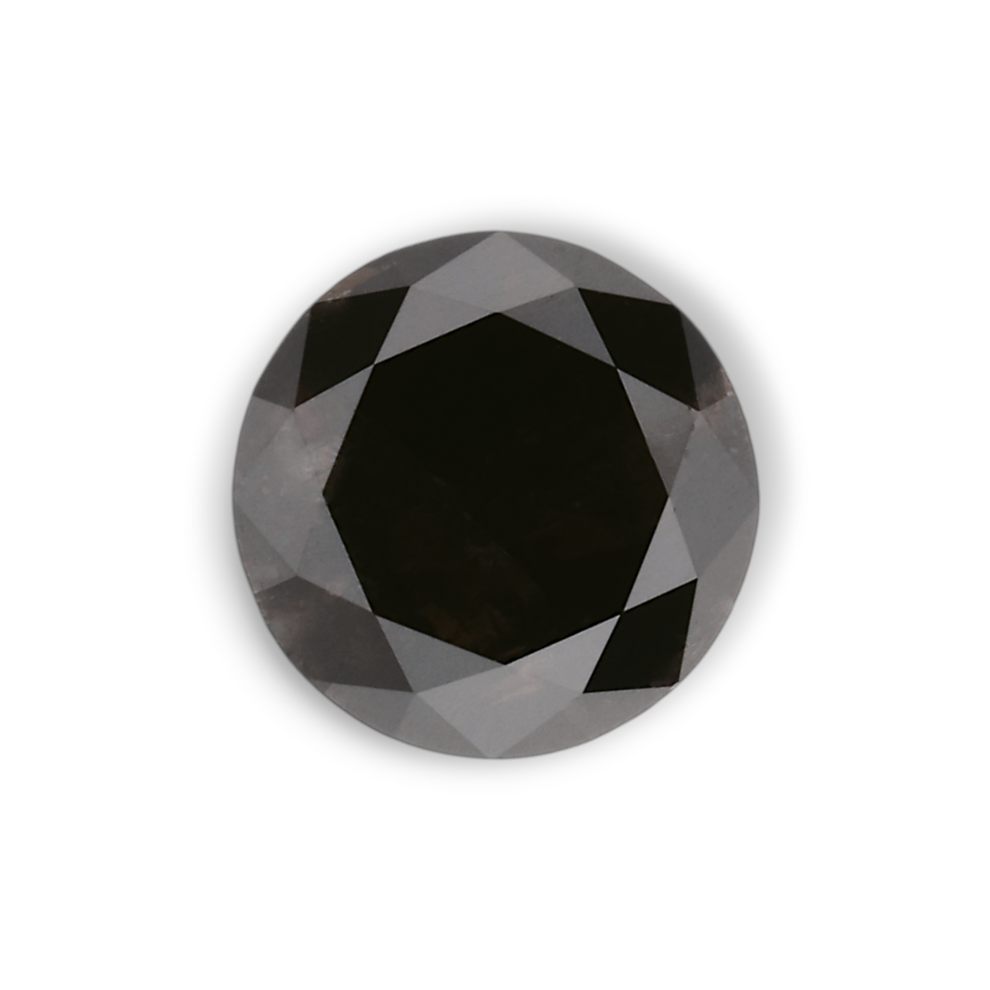 1,03 Karat Natürlicher Schwarzer Runder Diamant GIA