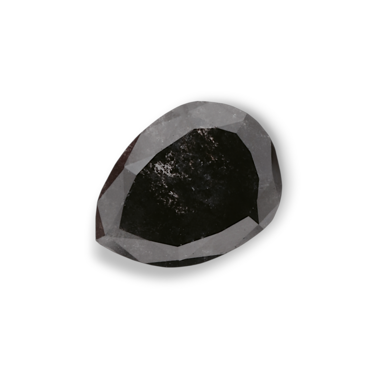 0,96 Karat natürlicher schwarzer Birnendiamant (GIA-geprüft)