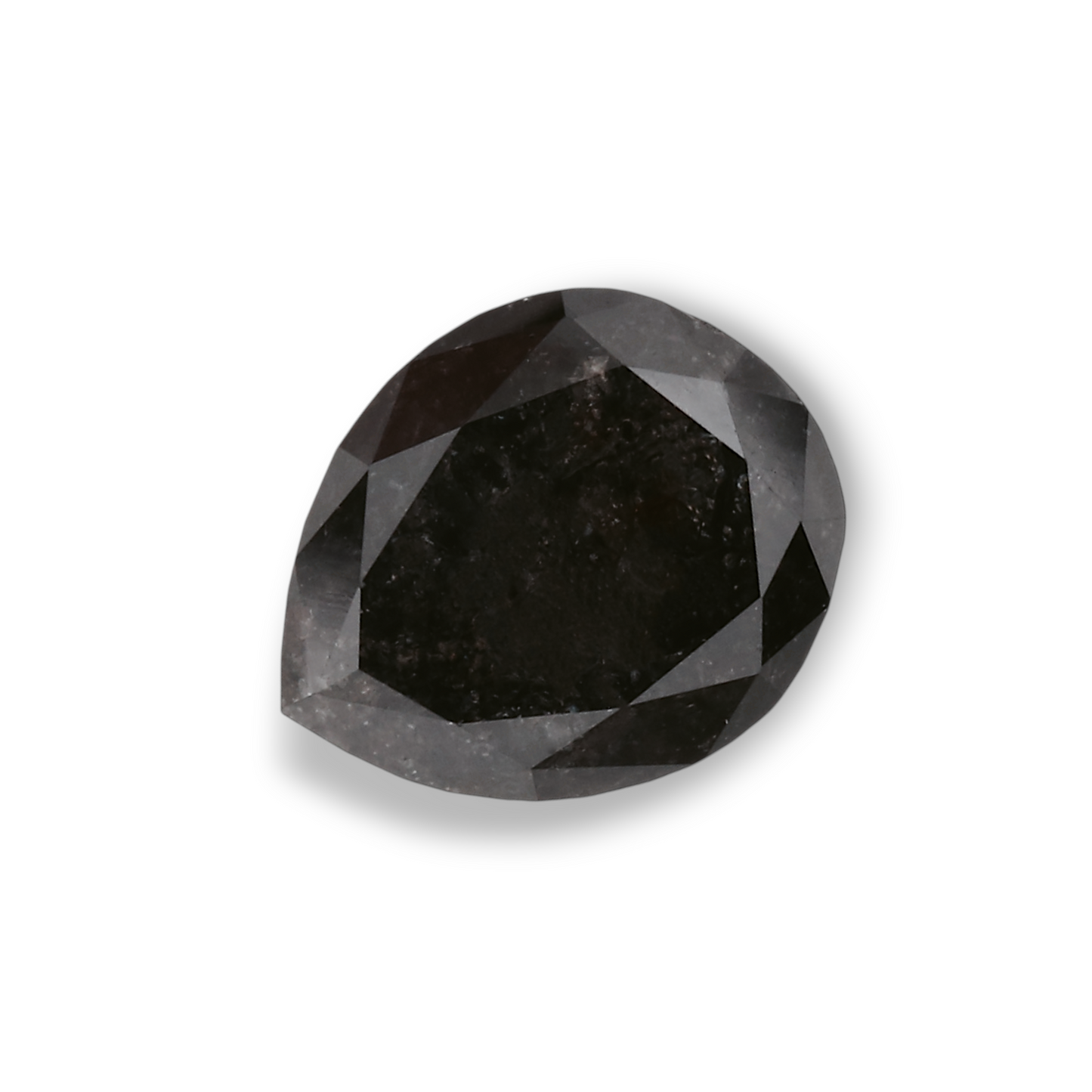 1,24 Karat natürlicher schwarzer Birnendiamant (GIA-geprüft)