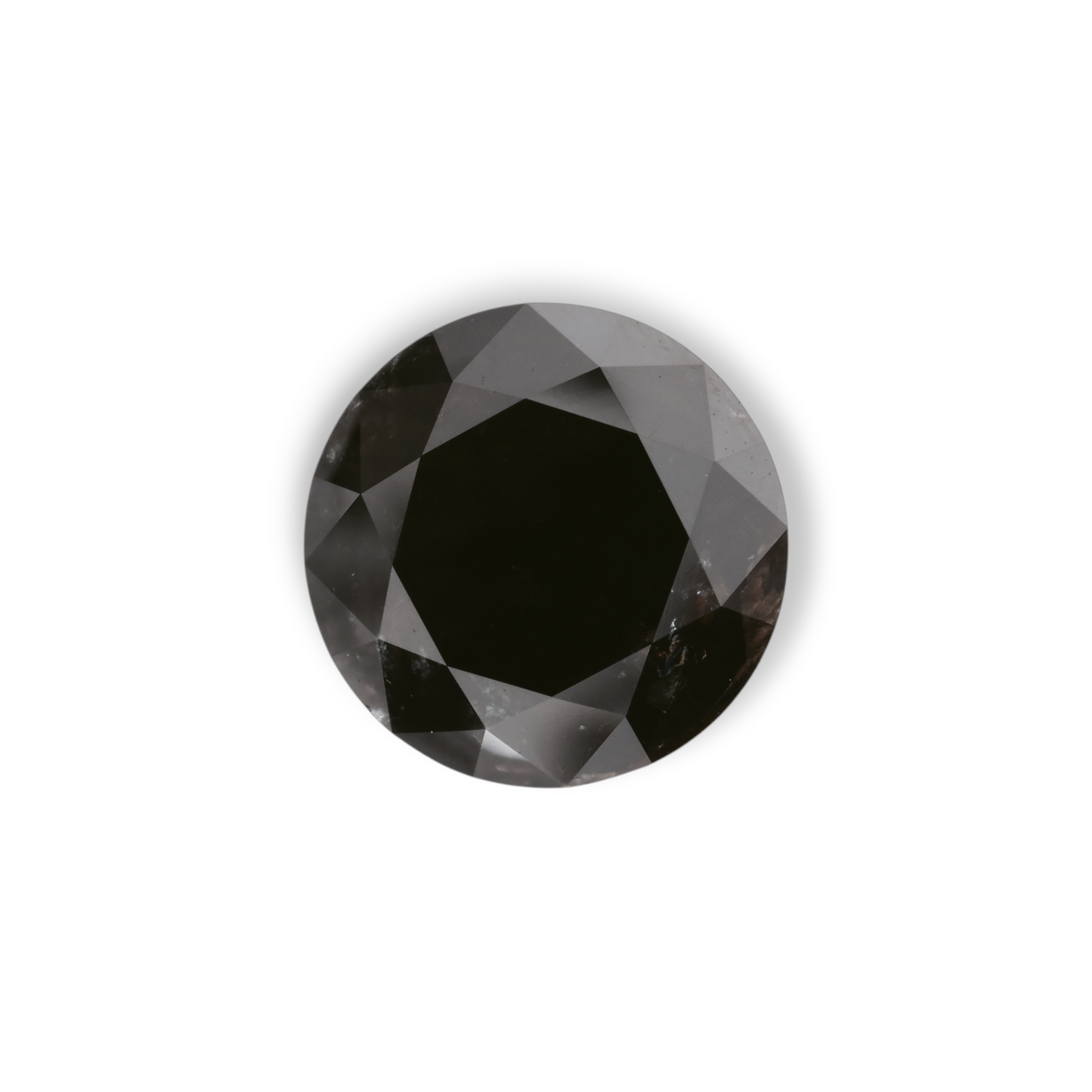 5,41 Karat Natürlicher Schwarzer Runder Diamant GIA