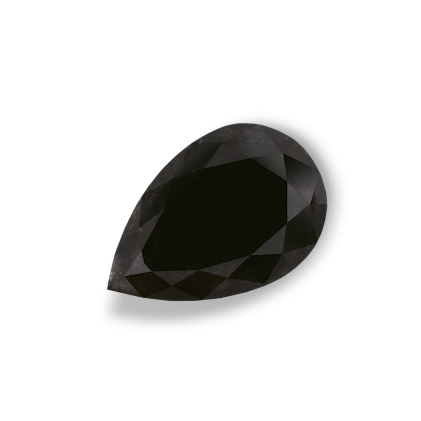 1,86 Karat natürlicher schwarzer Birnendiamant (GIA-geprüft)