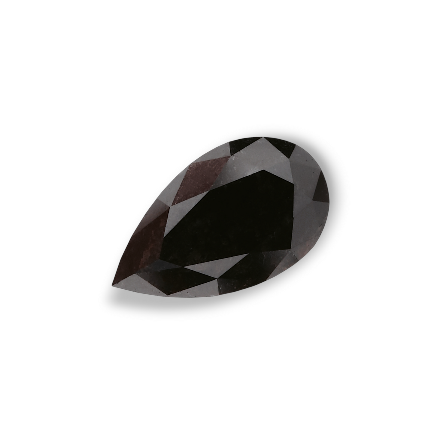 0,64 Karat natürlicher schwarzer Birnendiamant (GIA-geprüft)