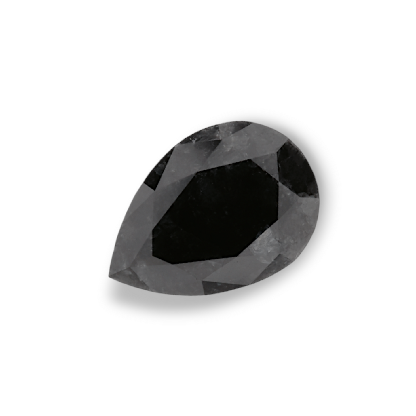 1,01 Karat natürlicher schwarzer Birnendiamant (GIA-geprüft)