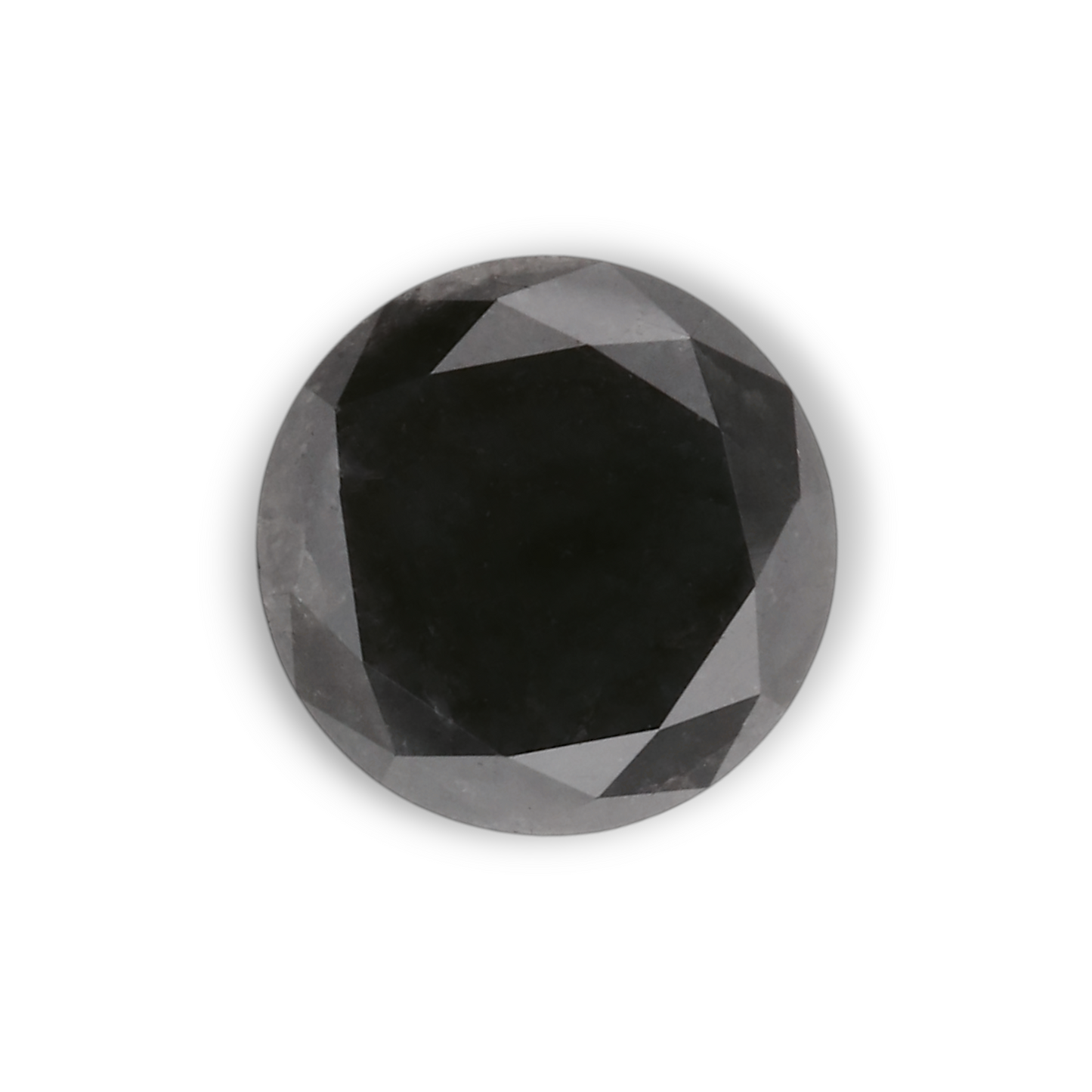 0,98 Karat Natürlicher Schwarzer Runder Diamant GIA