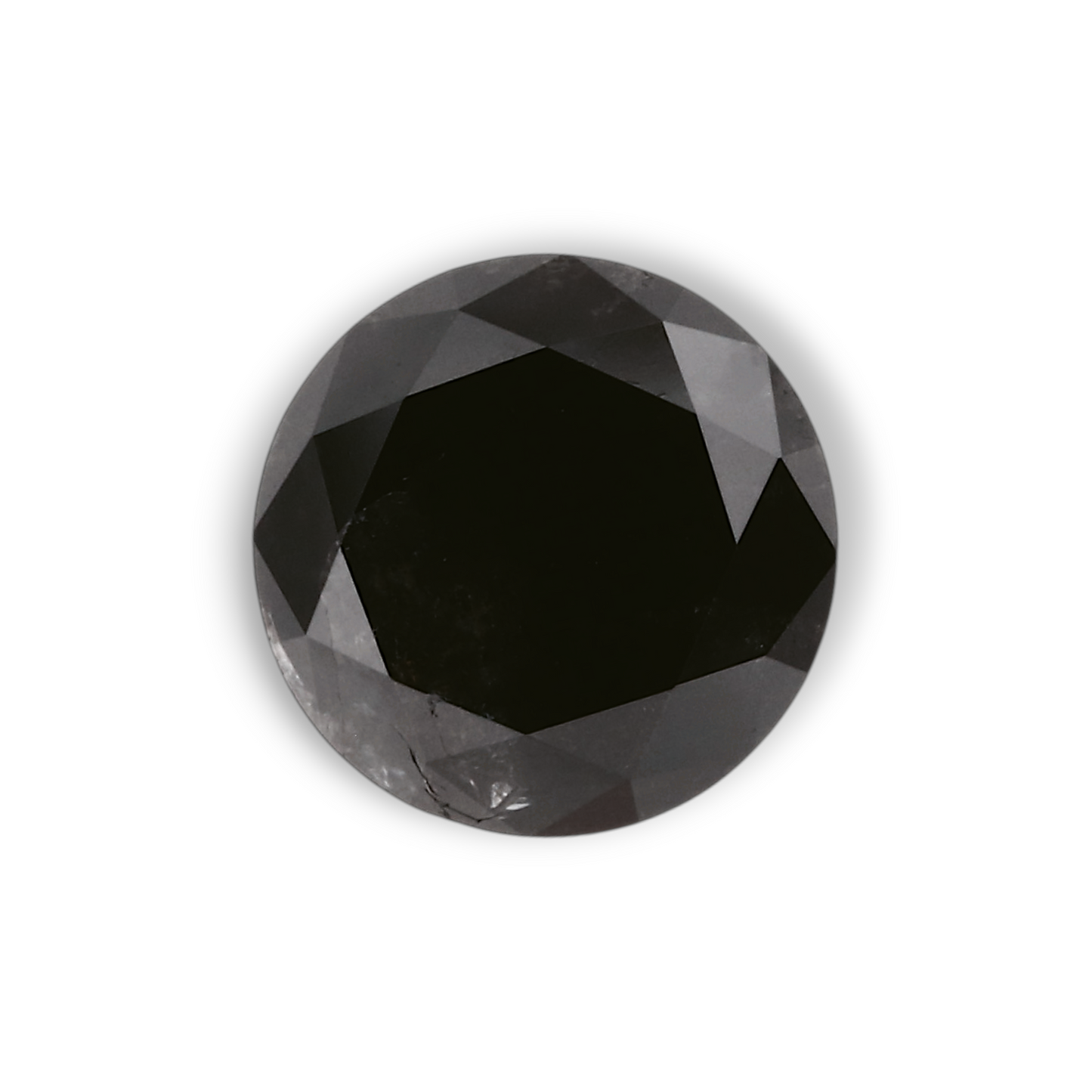 1,11 Karat Natürlicher Schwarzer Runder Diamant GIA