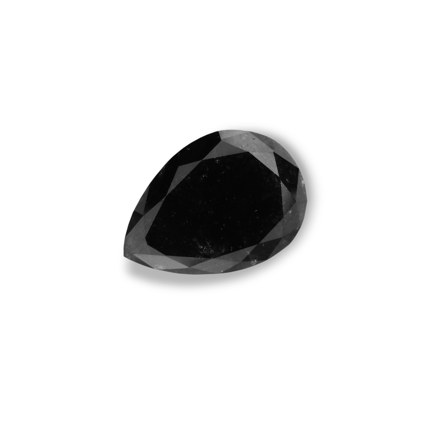4,82 Karat natürlicher schwarzer Birnendiamant (GIA-geprüft)