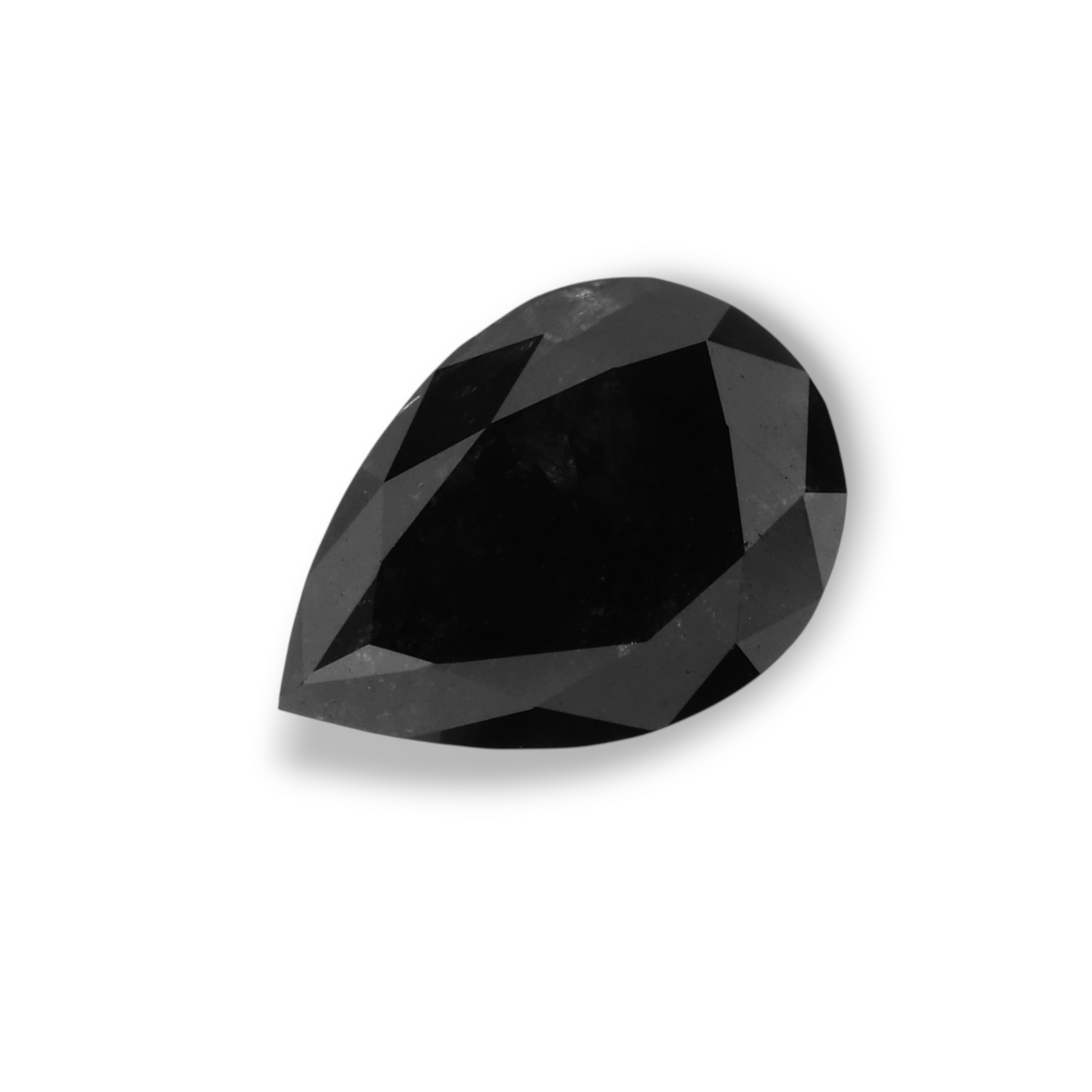 1,43 Karat natürlicher schwarzer Birnendiamant (GIA-geprüft)