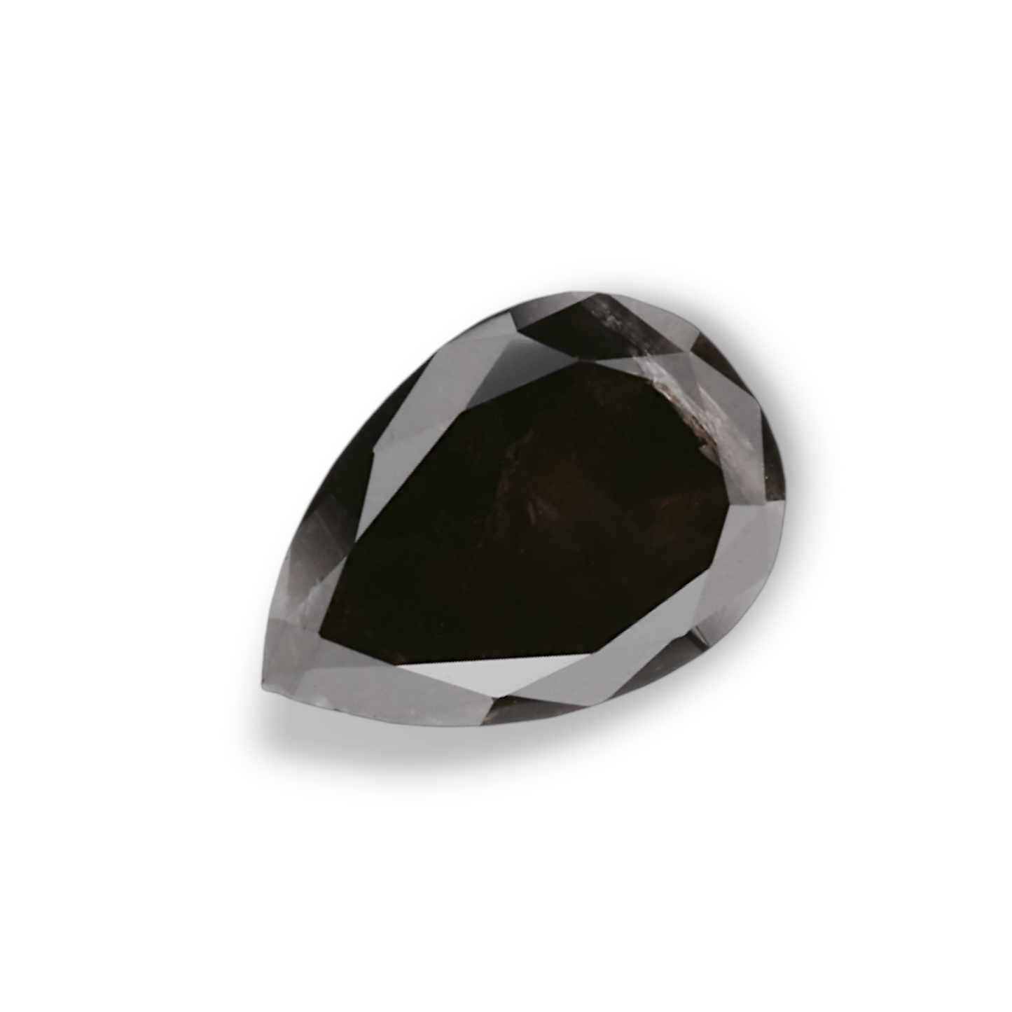 1,00 Karat natürlicher schwarzer Birnendiamant (GIA-geprüft)