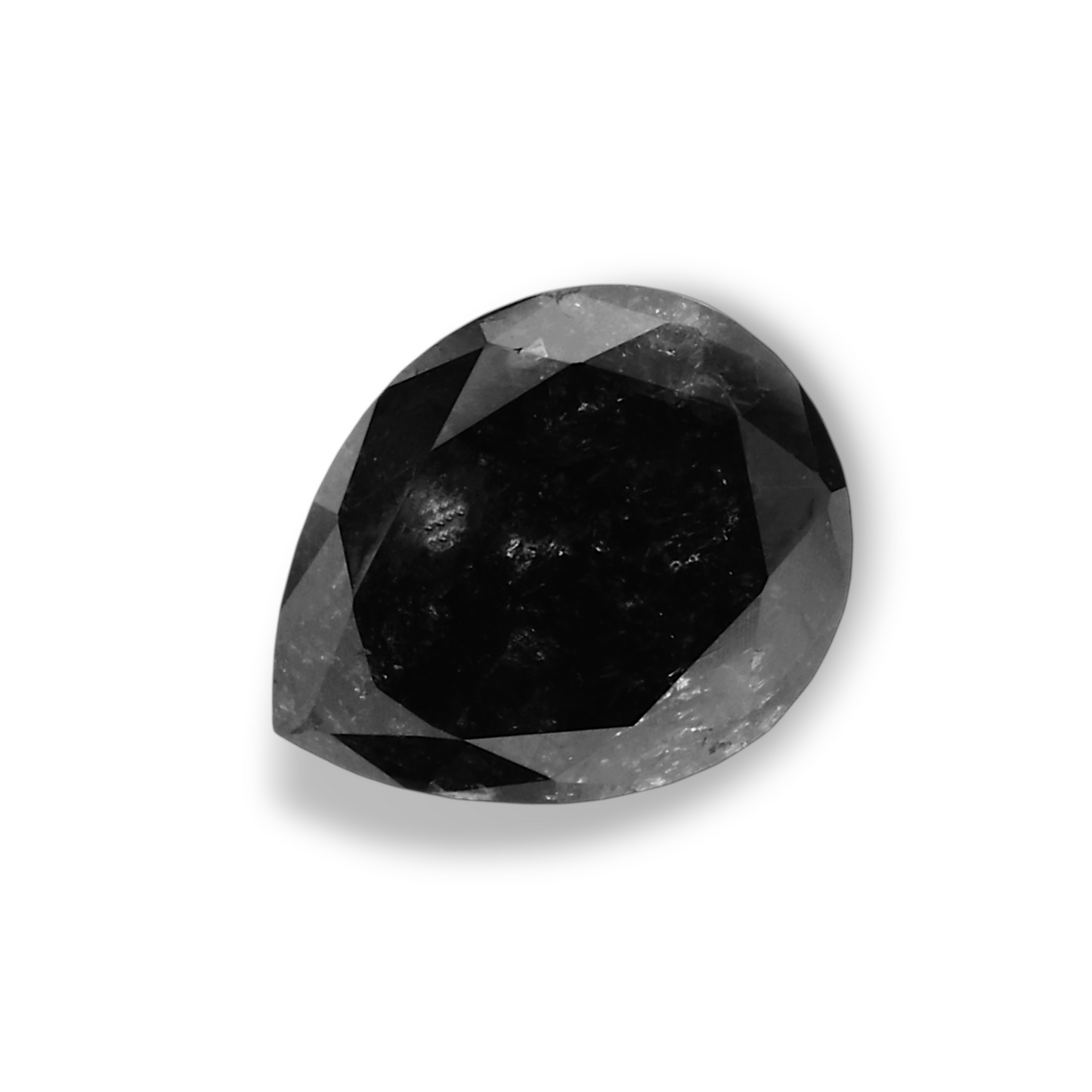 0,88 Karat natürlicher schwarzer Birnendiamant (GIA-geprüft)