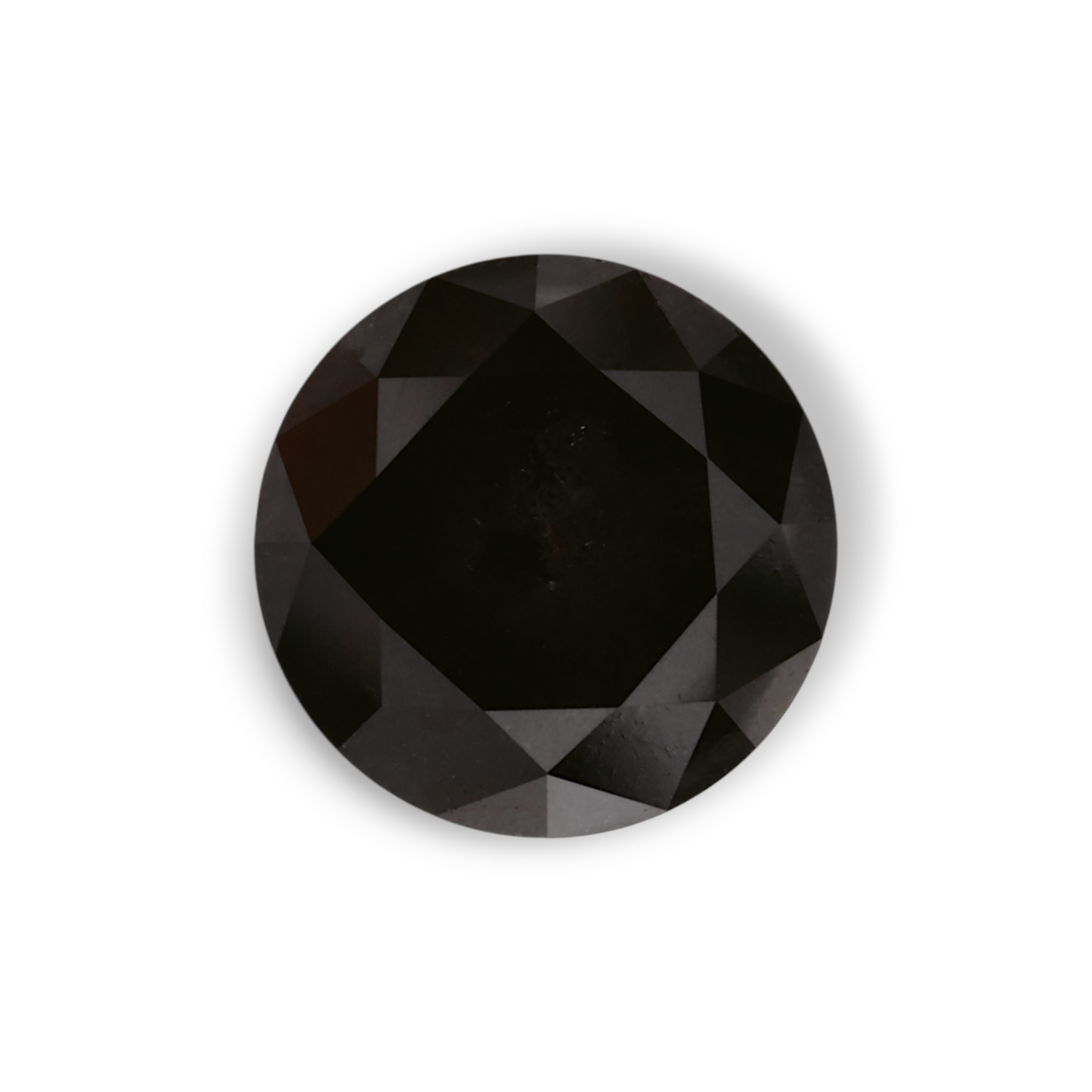 1,92 Karat natürlicher schwarzer runder Diamant (GIA)