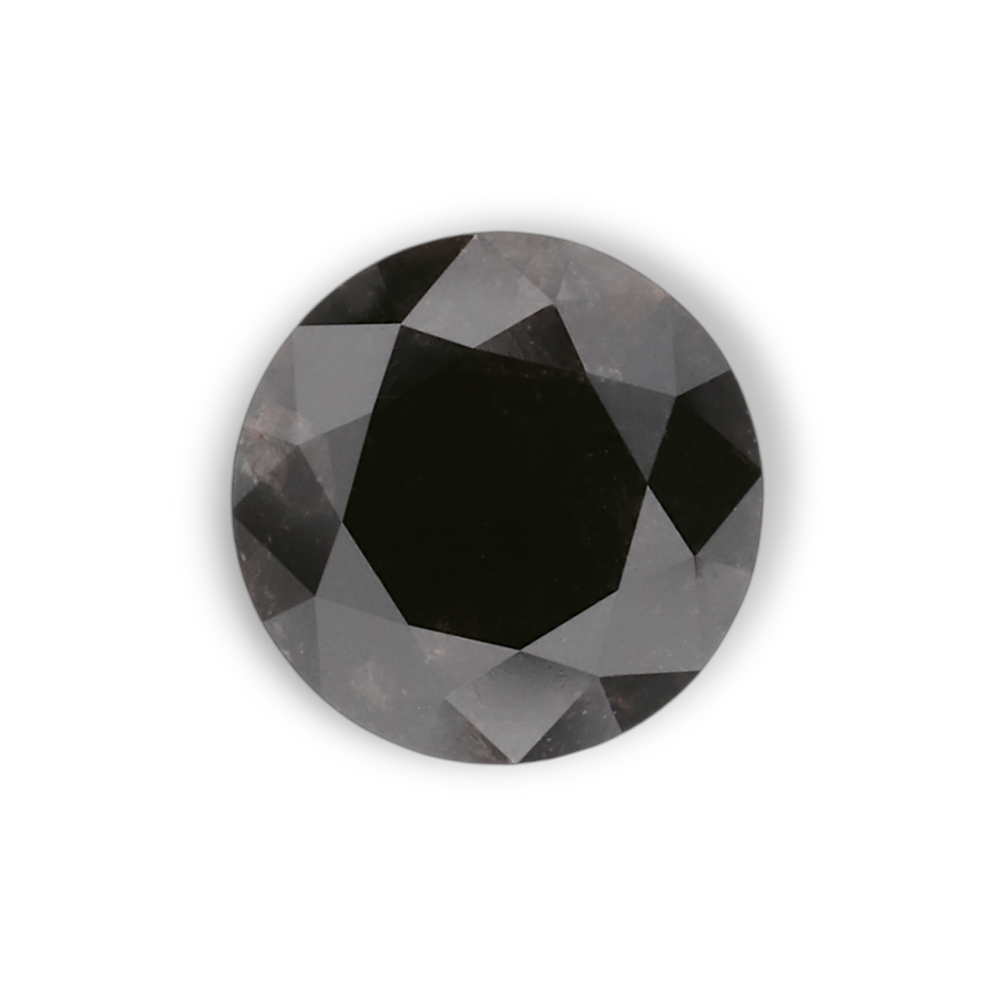 1,02 Karat Natürlicher Schwarzer Runder Diamant GIA