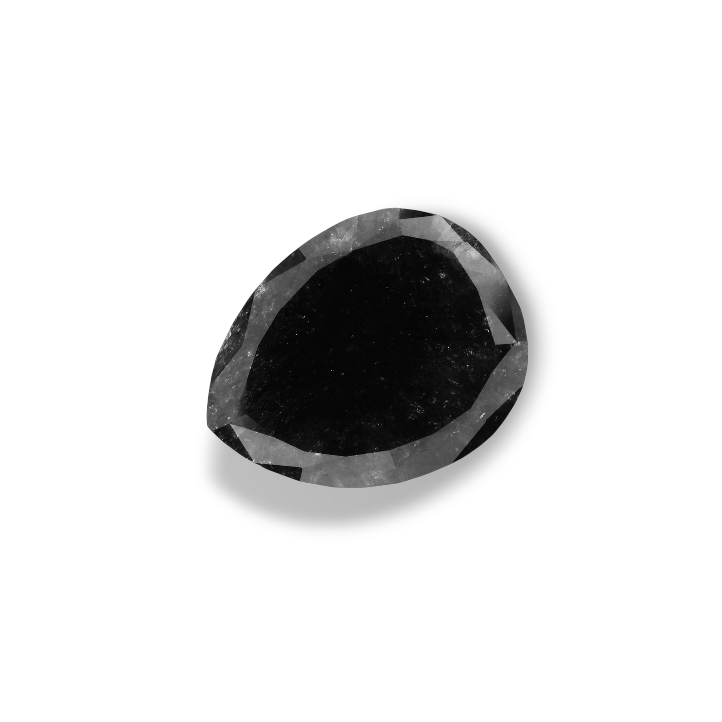 4,70 Karat natürlicher schwarzer Birnendiamant (GIA-geprüft)