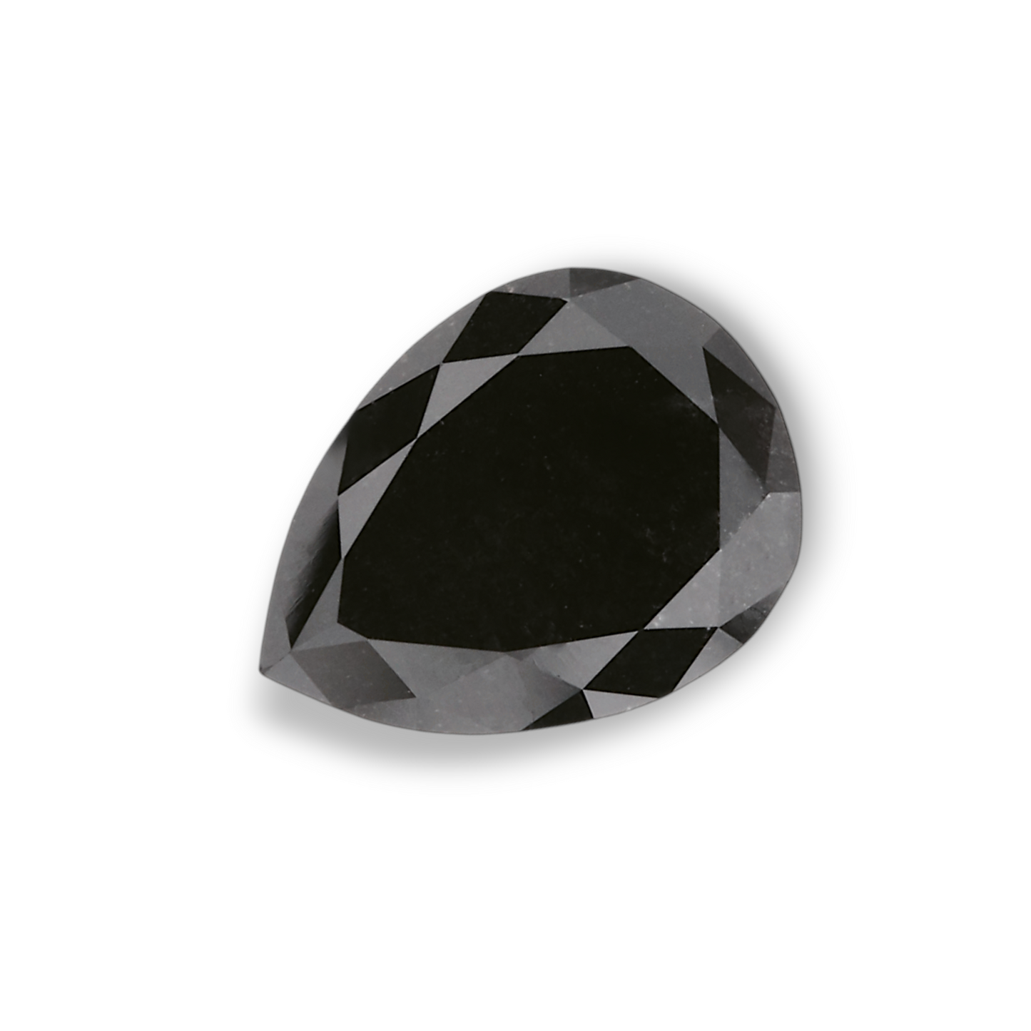 1,23 Karat natürlicher schwarzer Birnendiamant (GIA-geprüft)