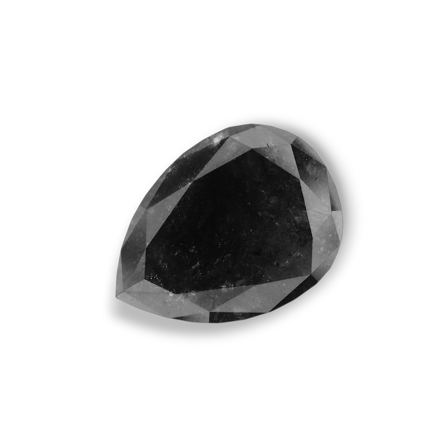 2,27 Karat natürlicher schwarzer Birnendiamant (GIA-geprüft)