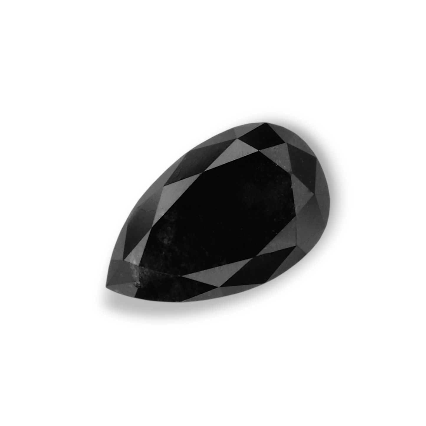 0,79 Karat natürlicher schwarzer Birnendiamant (GIA-geprüft)