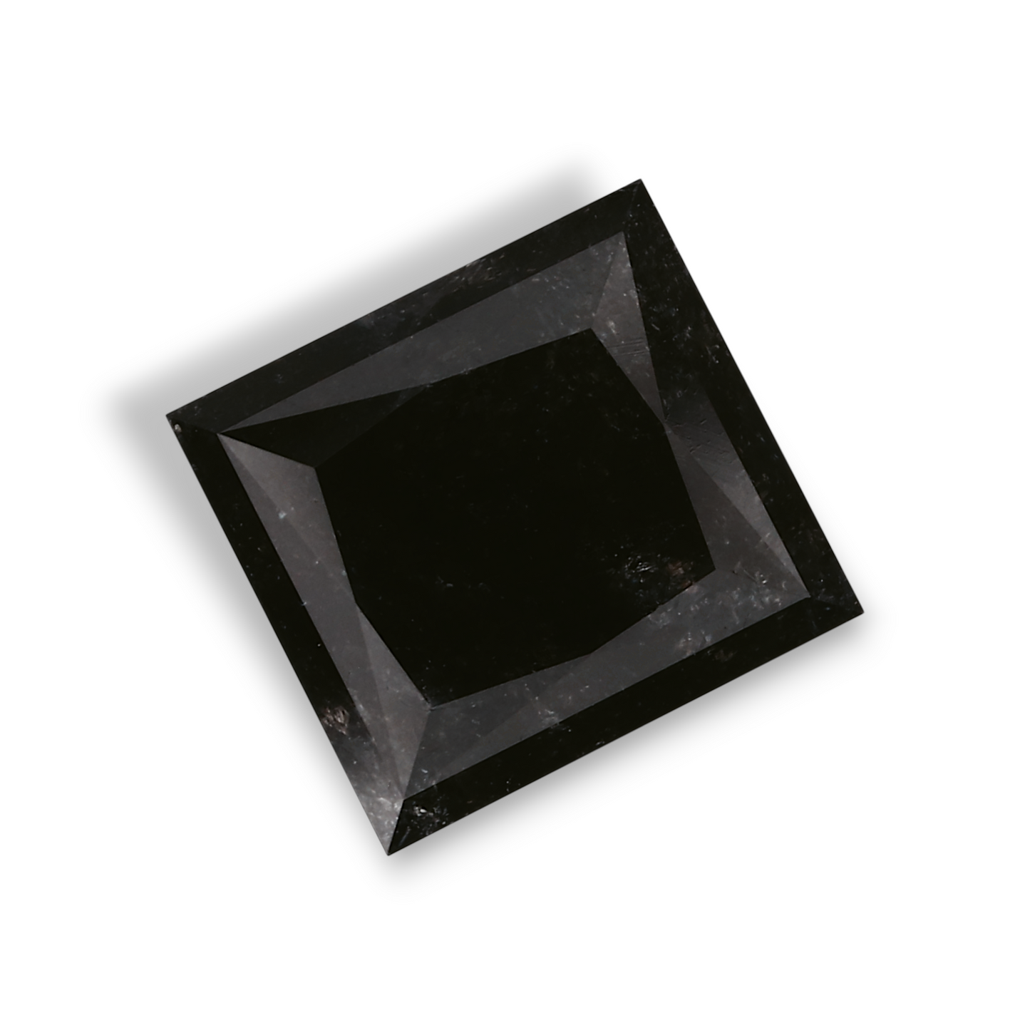 1,95 Karat natürlicher schwarzer quadratischer Diamant, GIA-zertifiziert